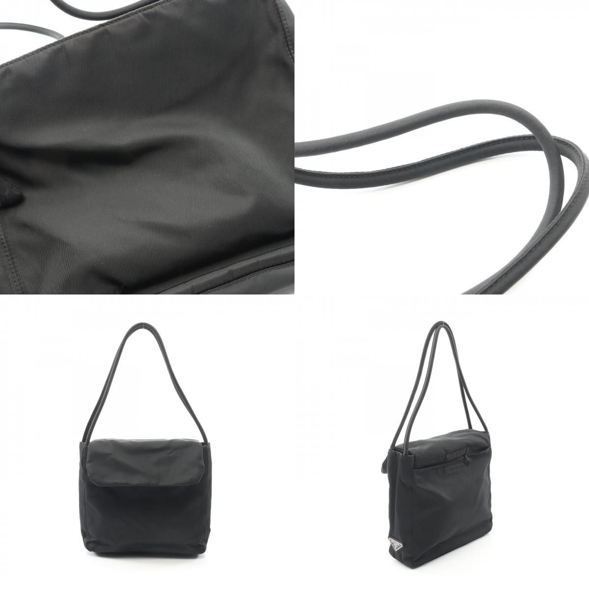 Prada Prada Prada Triangle Logo Nylon Handbag Textile Handbag DUTY FREE for USA Size ONE SIZE - 8 Thumbnail