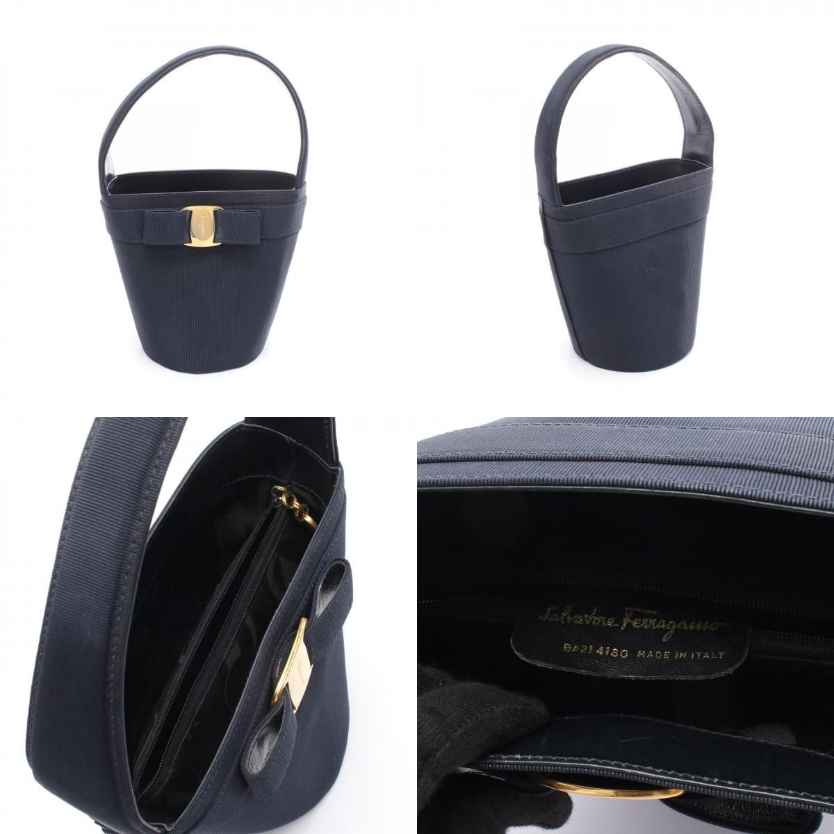 Salvatore Ferragamo Salvatore Ferragamo Salvatore Ferragamo Vara Ribbon Suede Handbag Leather Handbag DUTY FREE for USA Size ONE SIZE - 9 Thumbnail
