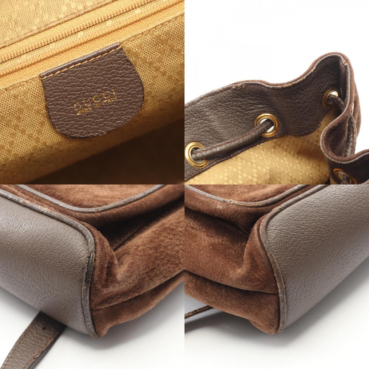 Gucci Gucci Gucci Bamboo Suede Leather Backpack Leather Backpack 003580016 DUTY FREE for USA Size ONE SIZE - 8 Thumbnail