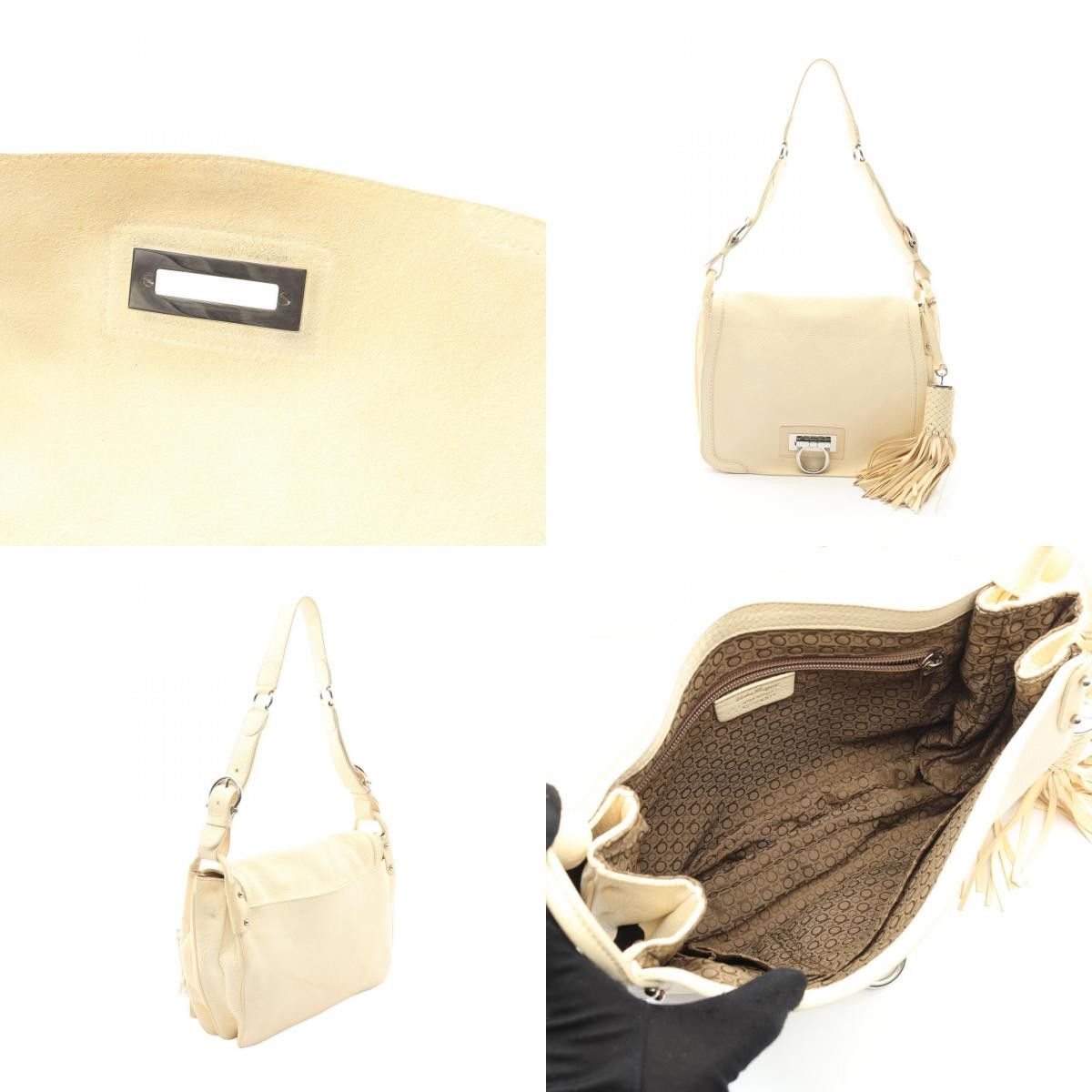 Salvatore Ferragamo Salvatore Ferragamo Salvatore Ferragamo Gancini leather shoulder bag Leather Shoulder Bag DUTY FREE for USA Size ONE SIZE - 8 Thumbnail
