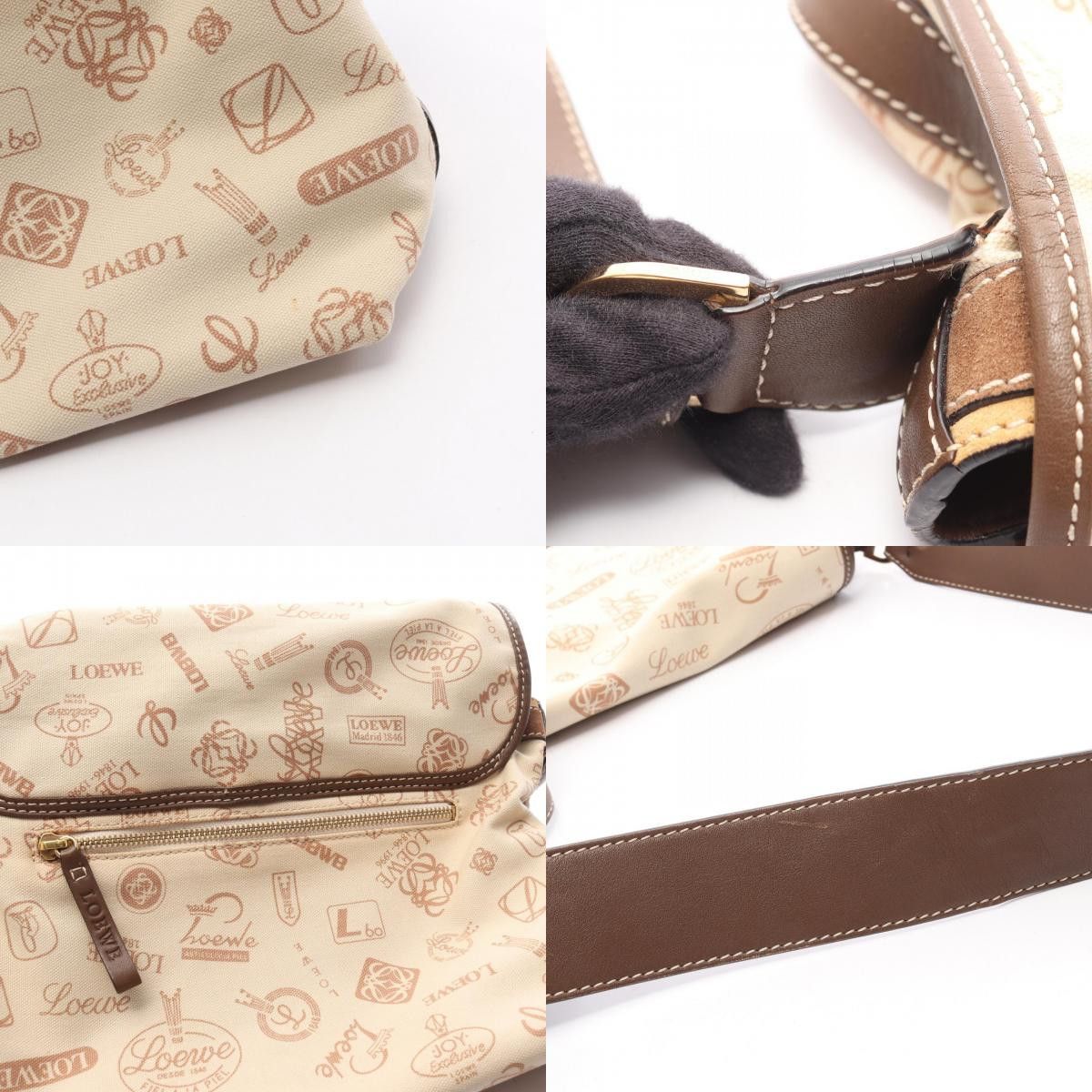 Loewe Loewe Loewe 160 ANIVERSARIO canvas suede leather shoulder bag Textile Shoulder Bag DUTY FREE for USA Size ONE SIZE - 4 Thumbnail