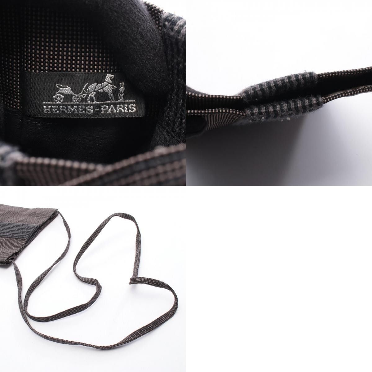 Hermes Hermes Hermes Herline nylon canvas shoulder bag Textile Shoulder Bag DUTY FREE for USA Size ONE SIZE - 10 Thumbnail