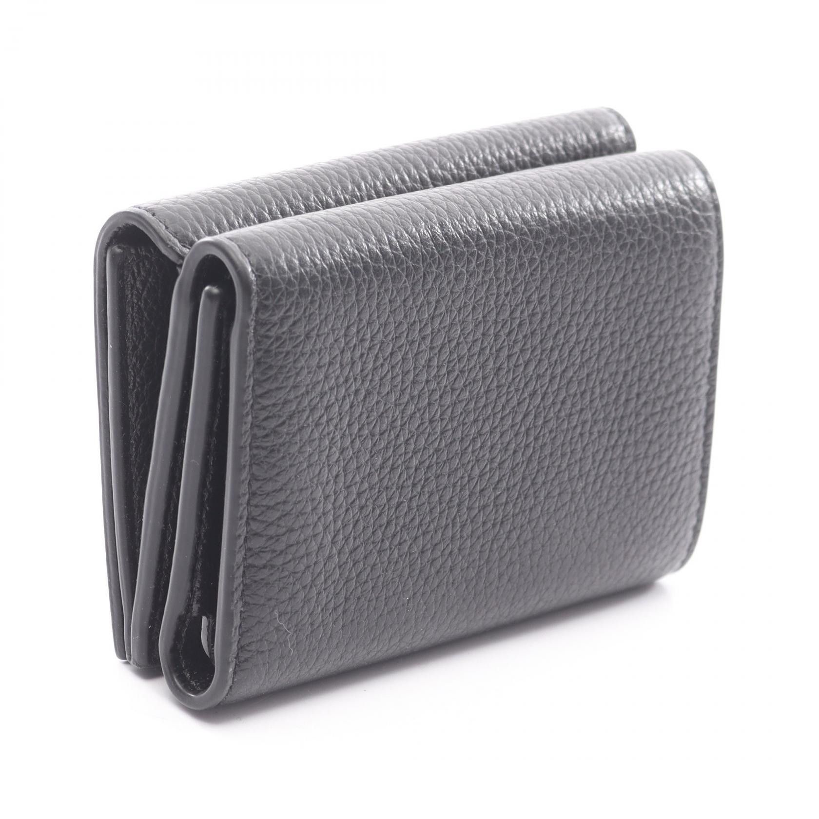 Balenciaga Balenciaga Balenciaga Classic Leather Trifold Wallet Leather Short Wallet 64010715Y071000 DUTY FREE for USA Size ONE SIZE - 2 Thumbnail