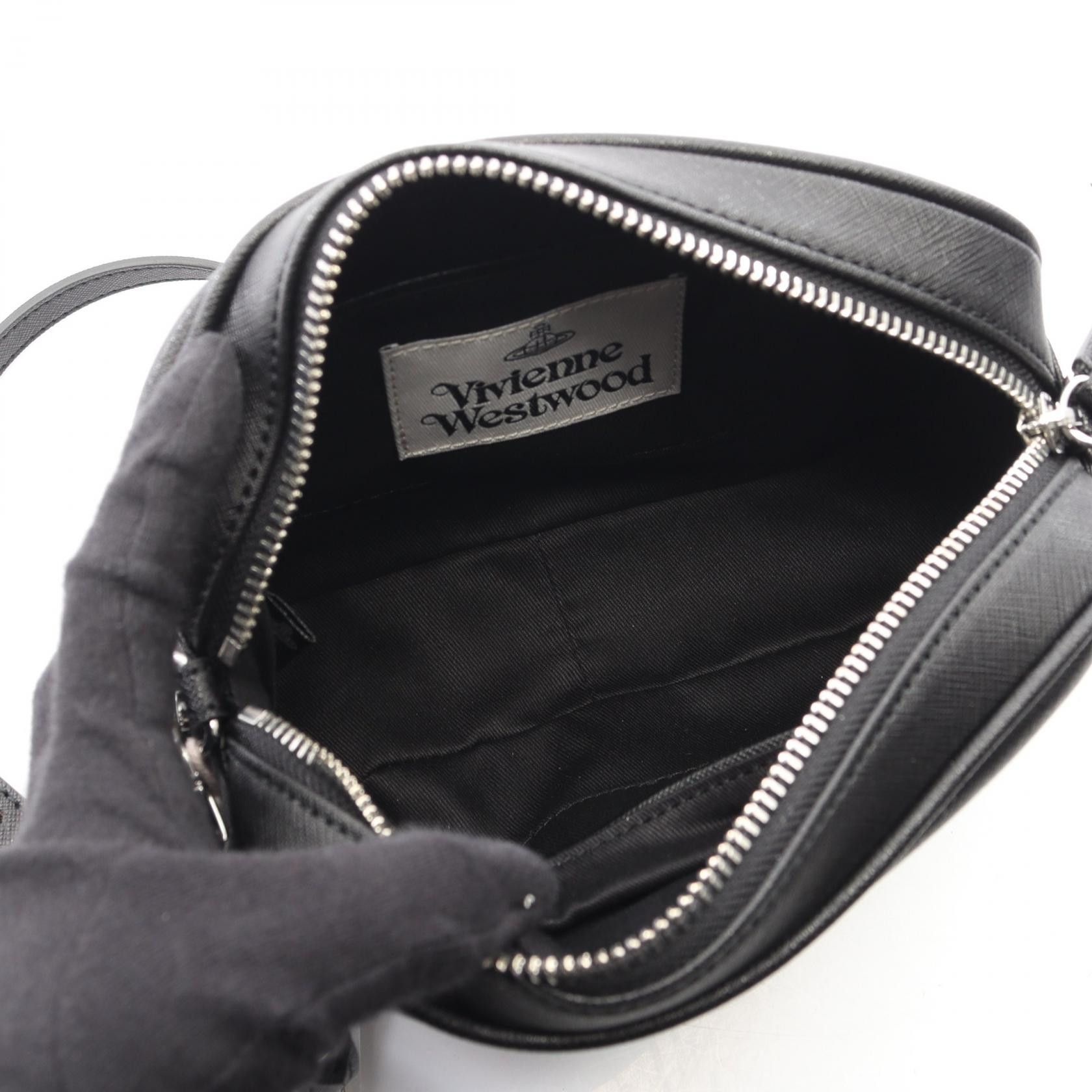 Vivienne Westwood Vivienne Westwood Vivienne Westwood ANNA CAMERA BAG Faux Leather Shoulder Bag Plastic / Synthetic Shoulder Bag 48020003US0021N401 DUTY FREE for USA Size ONE SIZE - 3 Thumbnail