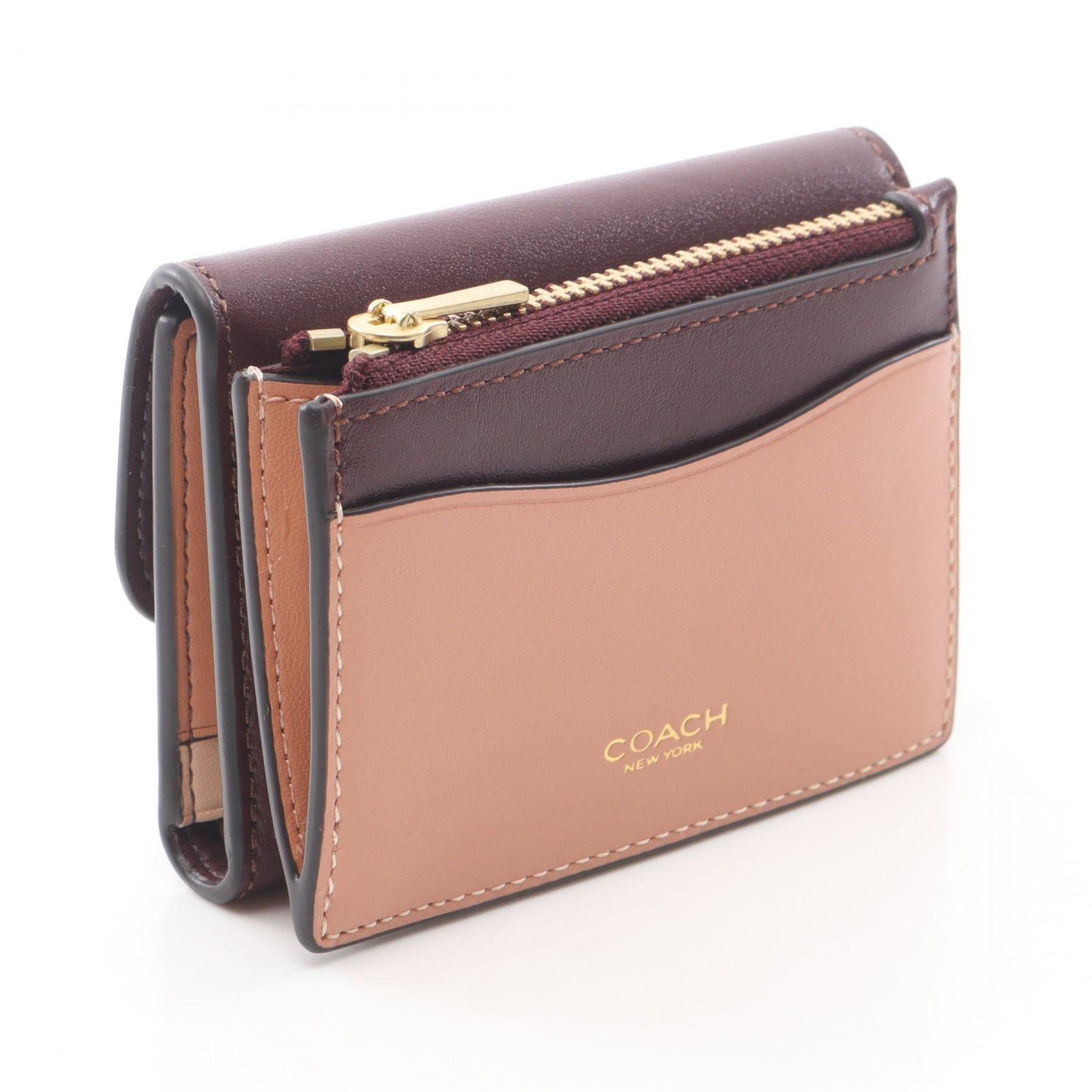Coach Coach COACH Essential Leather Trifold Wallet Leather Short Wallet CBF60B4XD2 DUTY FREE for USA Size ONE SIZE - 2 Thumbnail