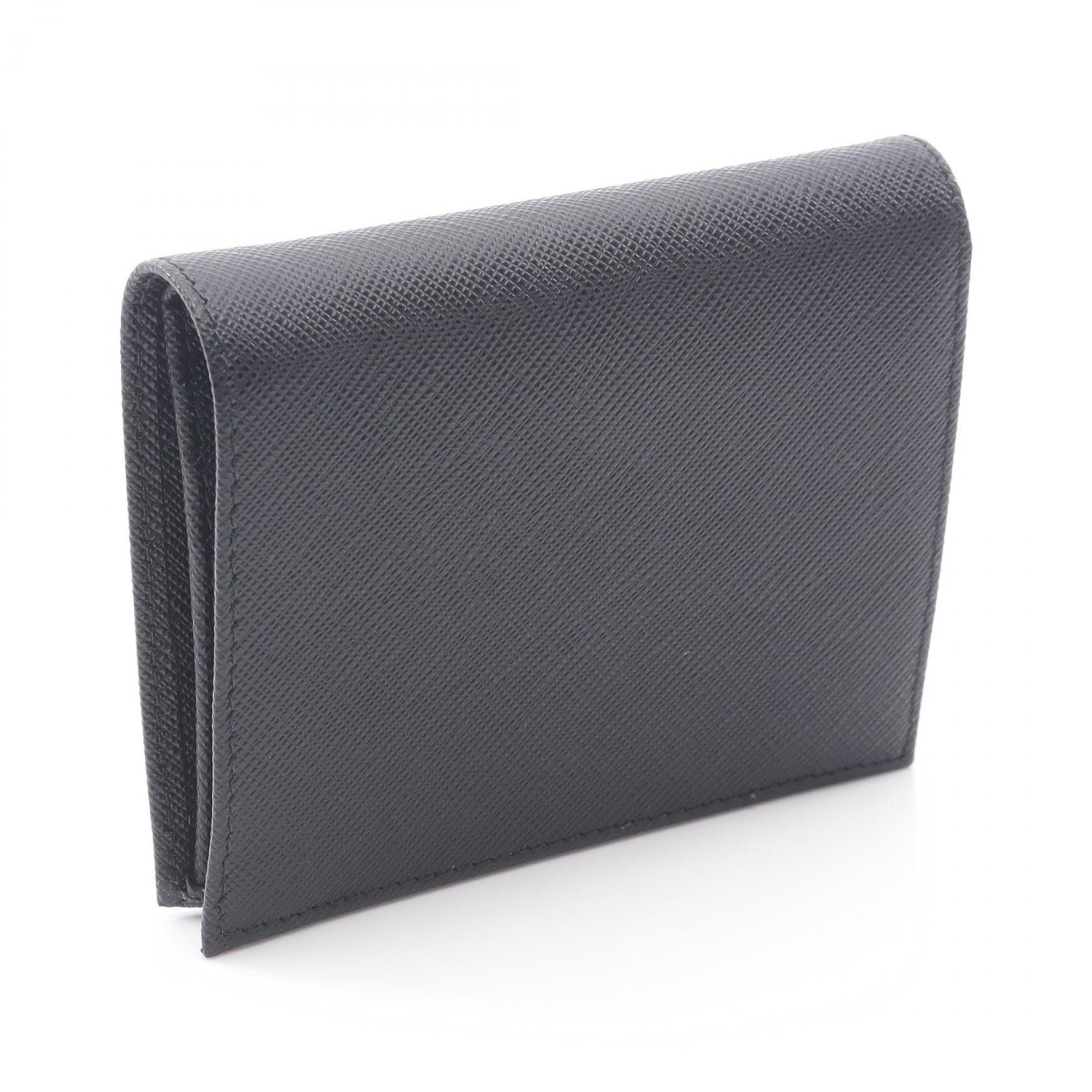 Prada Prada Prada SAFFIANO TRIANG Wallet Leather Short Wallet 1MV204QHHF0002 DUTY FREE for USA Size ONE SIZE - 2 Thumbnail