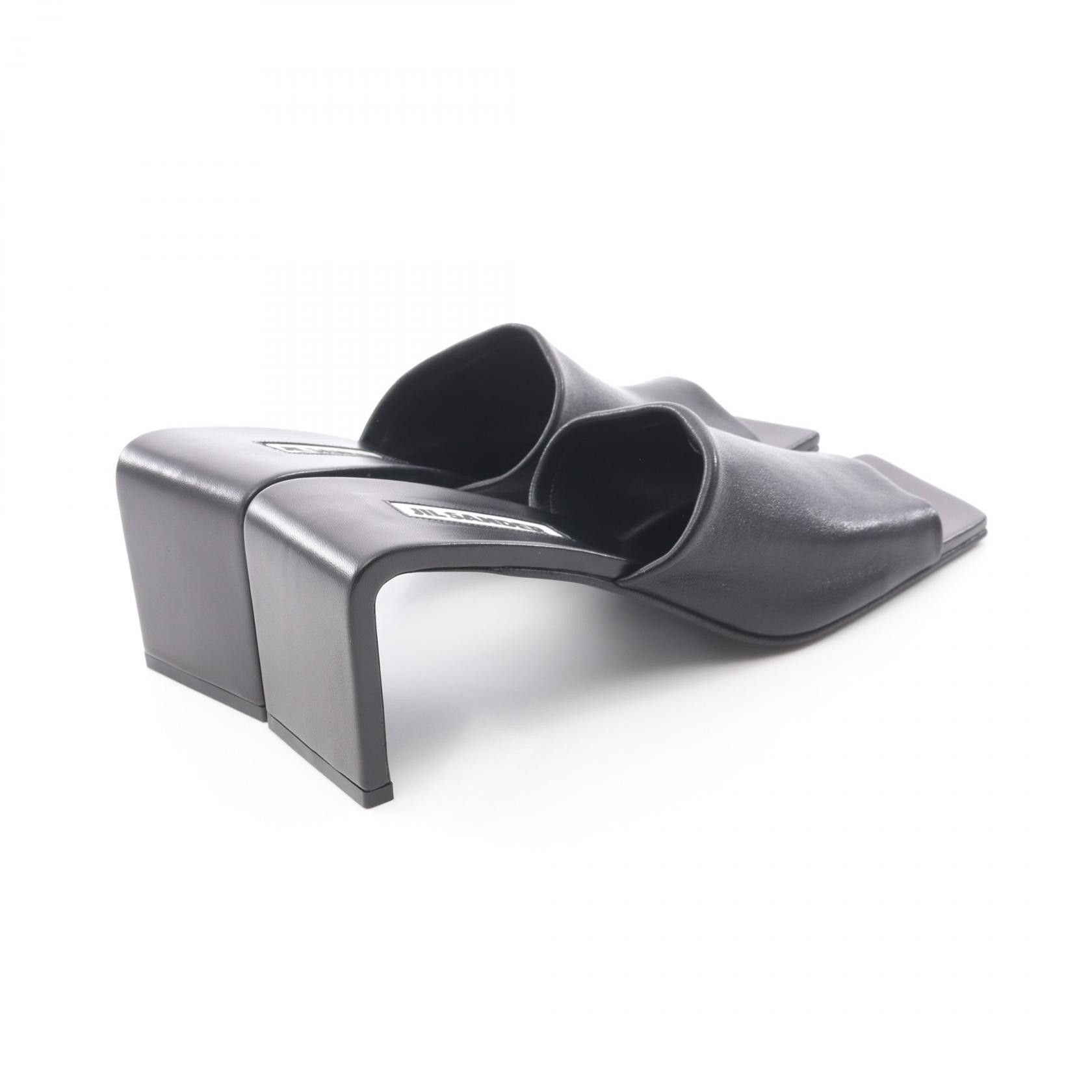 Jil Sander Jil Sander Jil Sander Sculpture Heel Leather Sandals Leather Shoes J15WP0124P659800138 DUTY FREE for USA Size ONE SIZE - 2 Thumbnail
