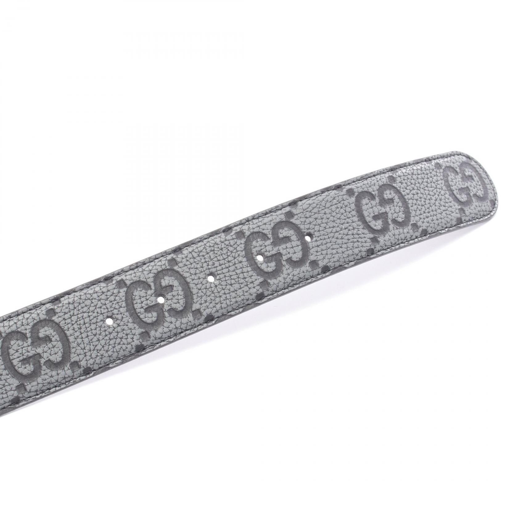 Gucci Gucci Gucci Interlocking G Jumbo GG Leather Belt Leather Belt 774153AAECO104690 DUTY FREE for USA Size ONE SIZE - 4 Thumbnail