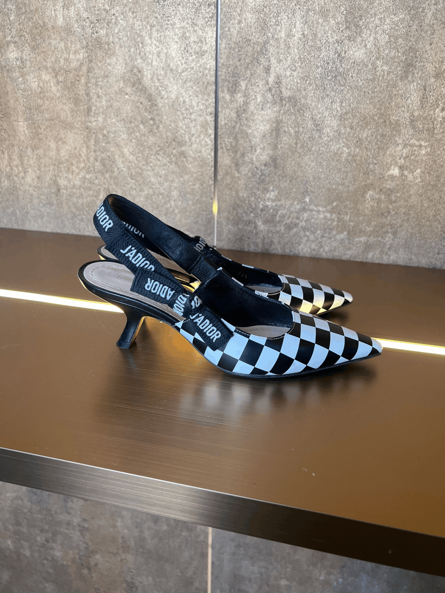 Dior Dior Checkered High Heels Size US 4.5 / IT 34.5 - 5 Thumbnail