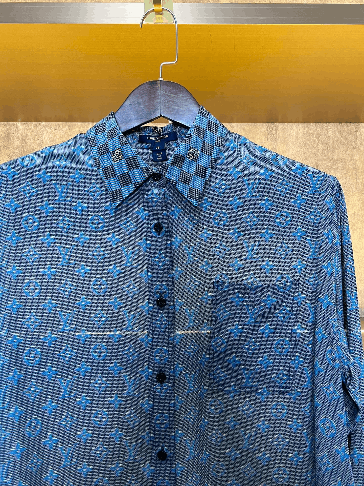 Louis Vuitton Louis Vuitton Silk Check Shirt Size S / US 4 / IT 40 - 3 Thumbnail