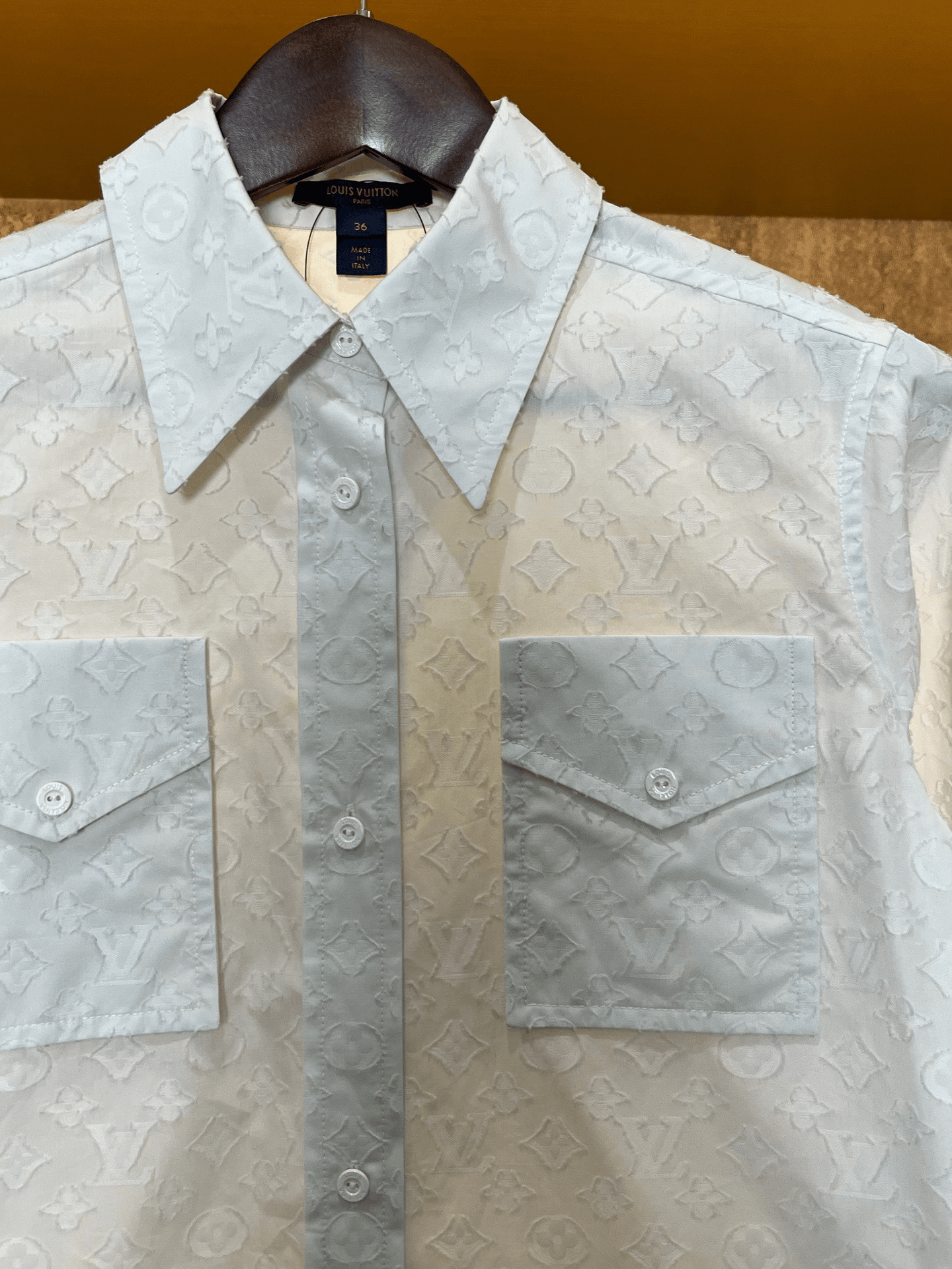 Louis Vuitton LV All-Over Print Shirt Size XS / US 0-2 / IT 36-38 - 3 Thumbnail