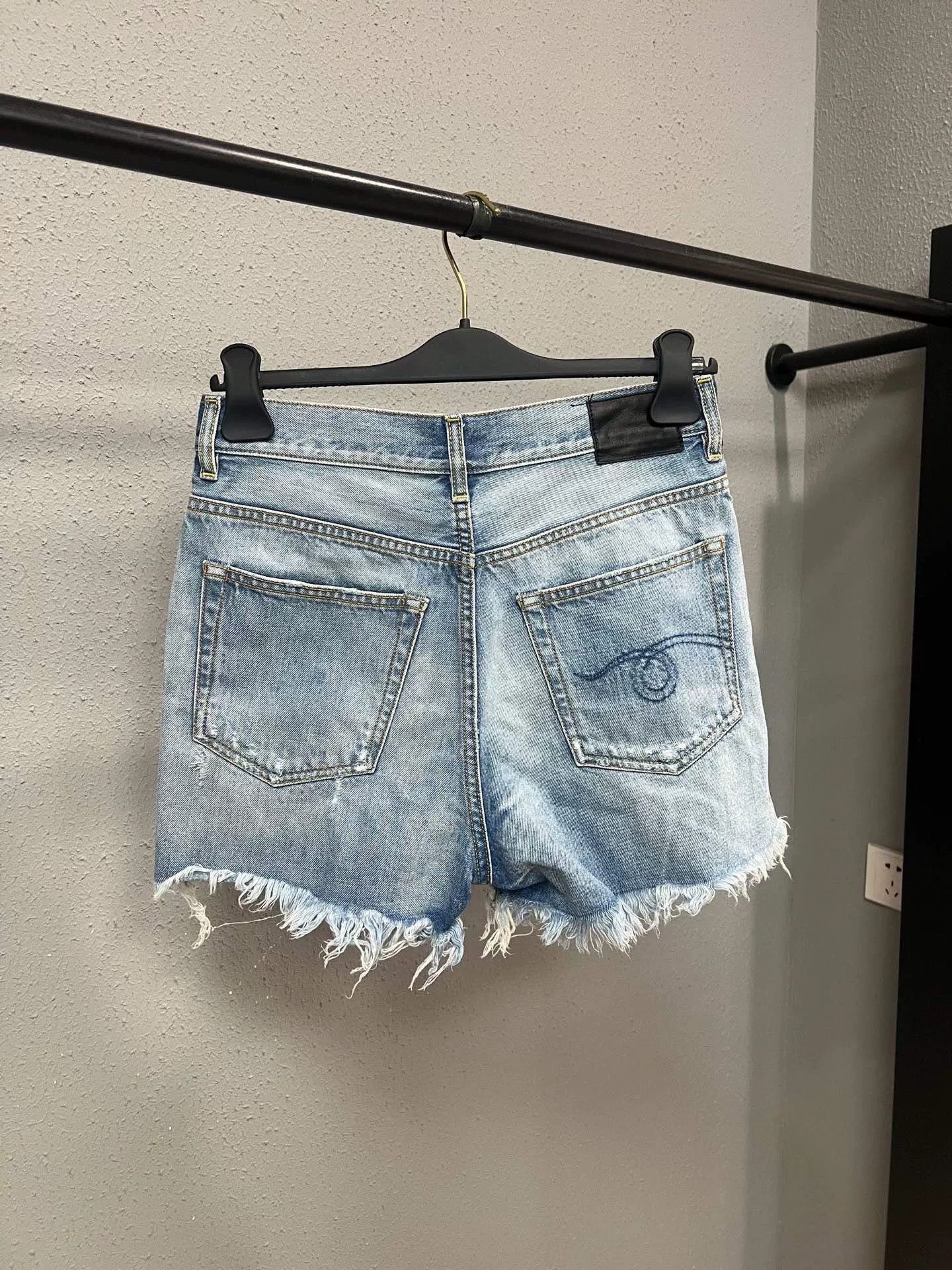 R13 R13 Distressed Denim Shorts Size 28" / US 6 / IT 42 - 2 Thumbnail
