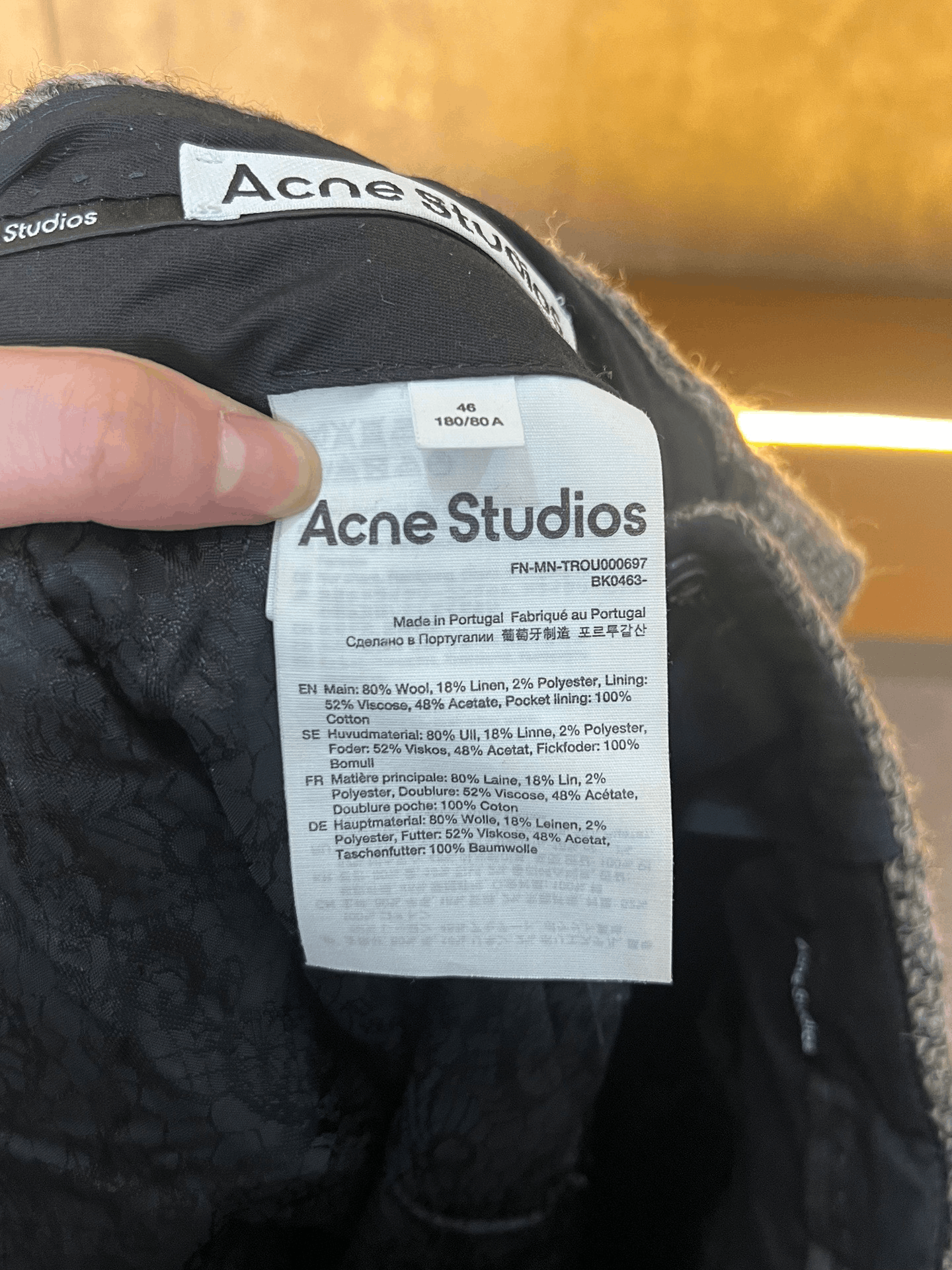 Acne Studios Acne Studios Tweed Wide-Leg Pants Size 42" / US 20 - 4 Thumbnail