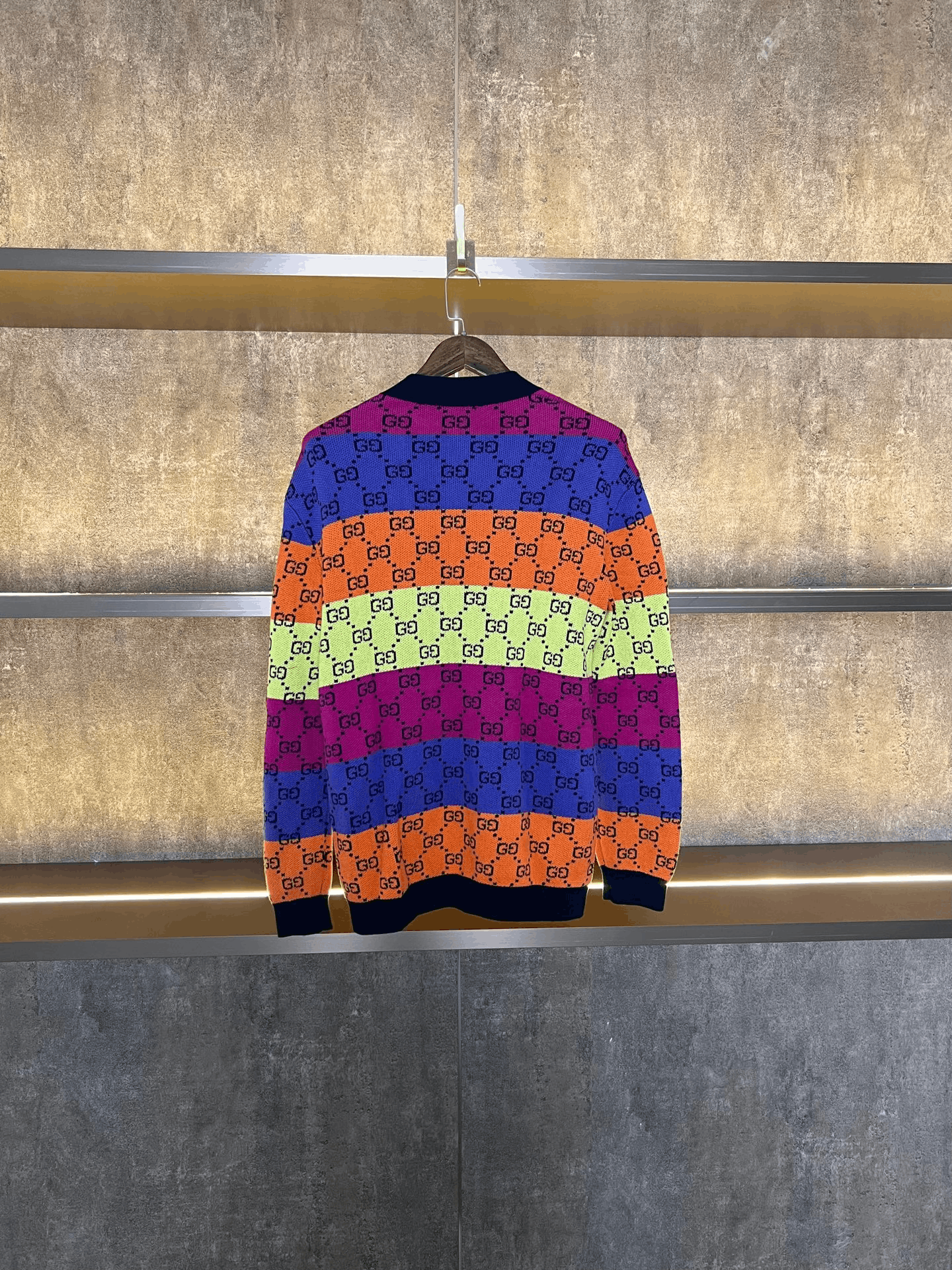 Gucci Gucci All-Over Print Rainbow Cardigan Size S / US 4 / IT 40 - 2 Thumbnail