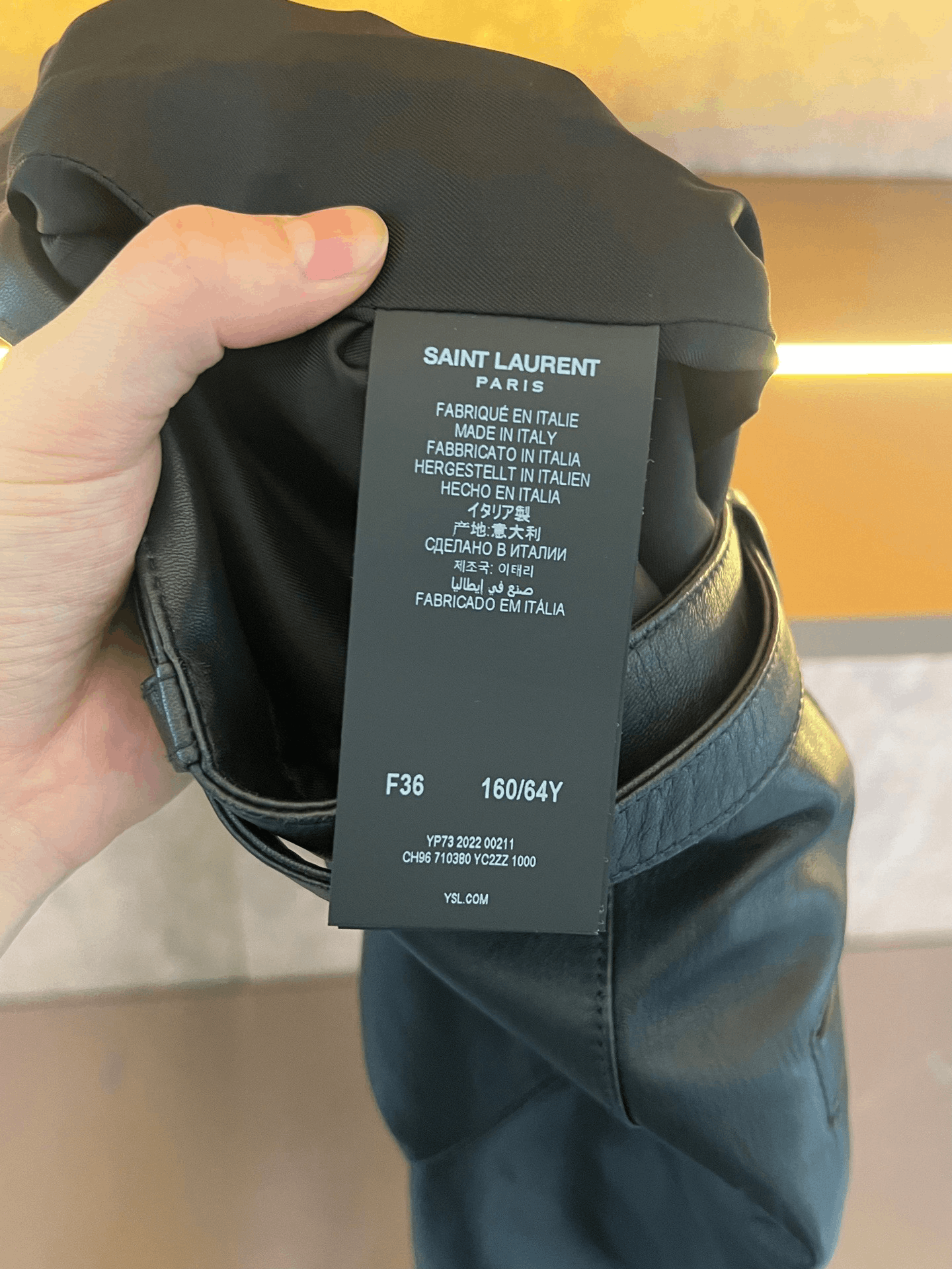 Saint Laurent Paris SLP Lambskin Leather Shorts Size 36" / US 14 / IT 50 - 3 Thumbnail