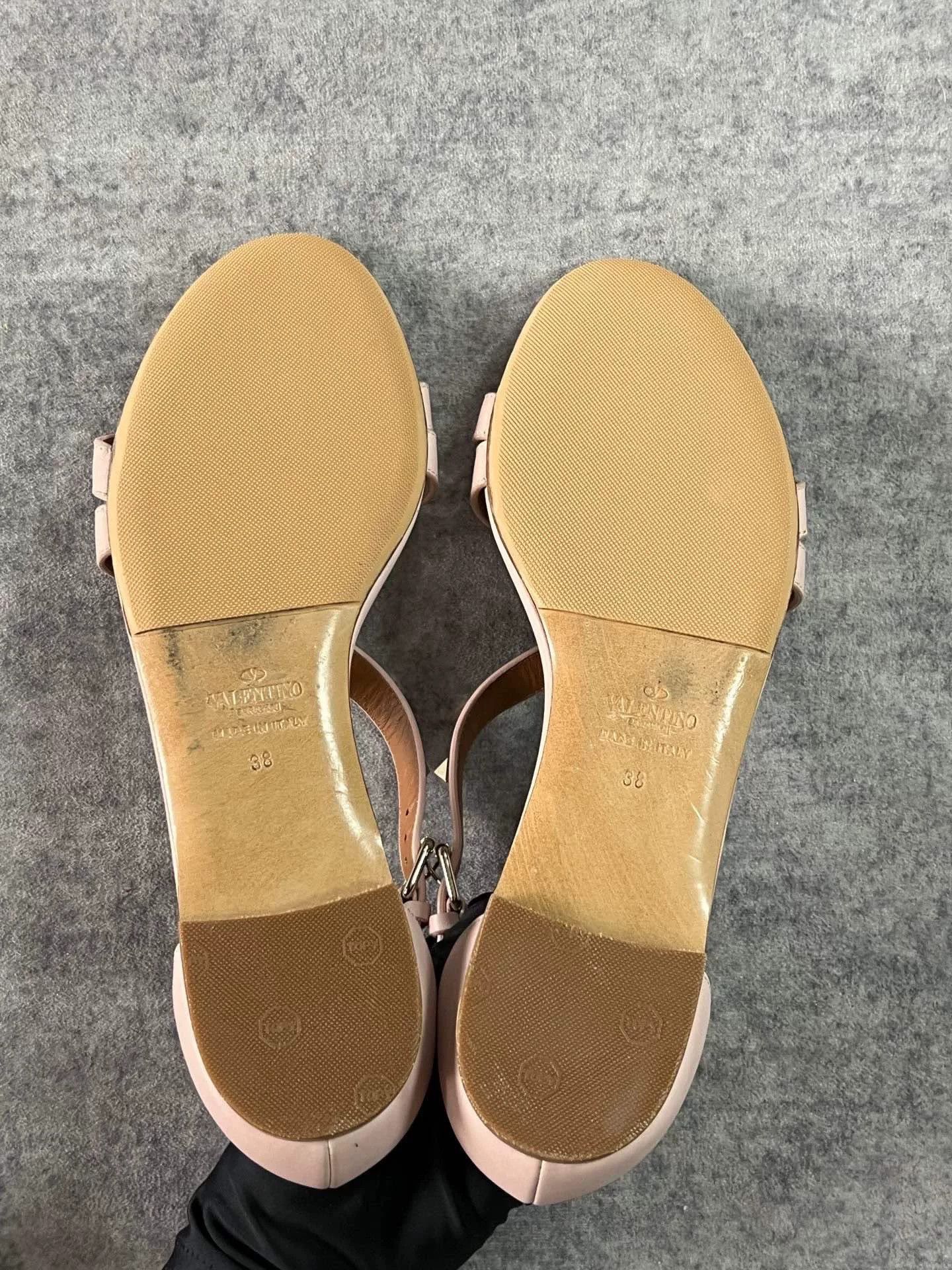 Valentino Valentino Studded Sandals Size US 7 / IT 37 - 8 Thumbnail