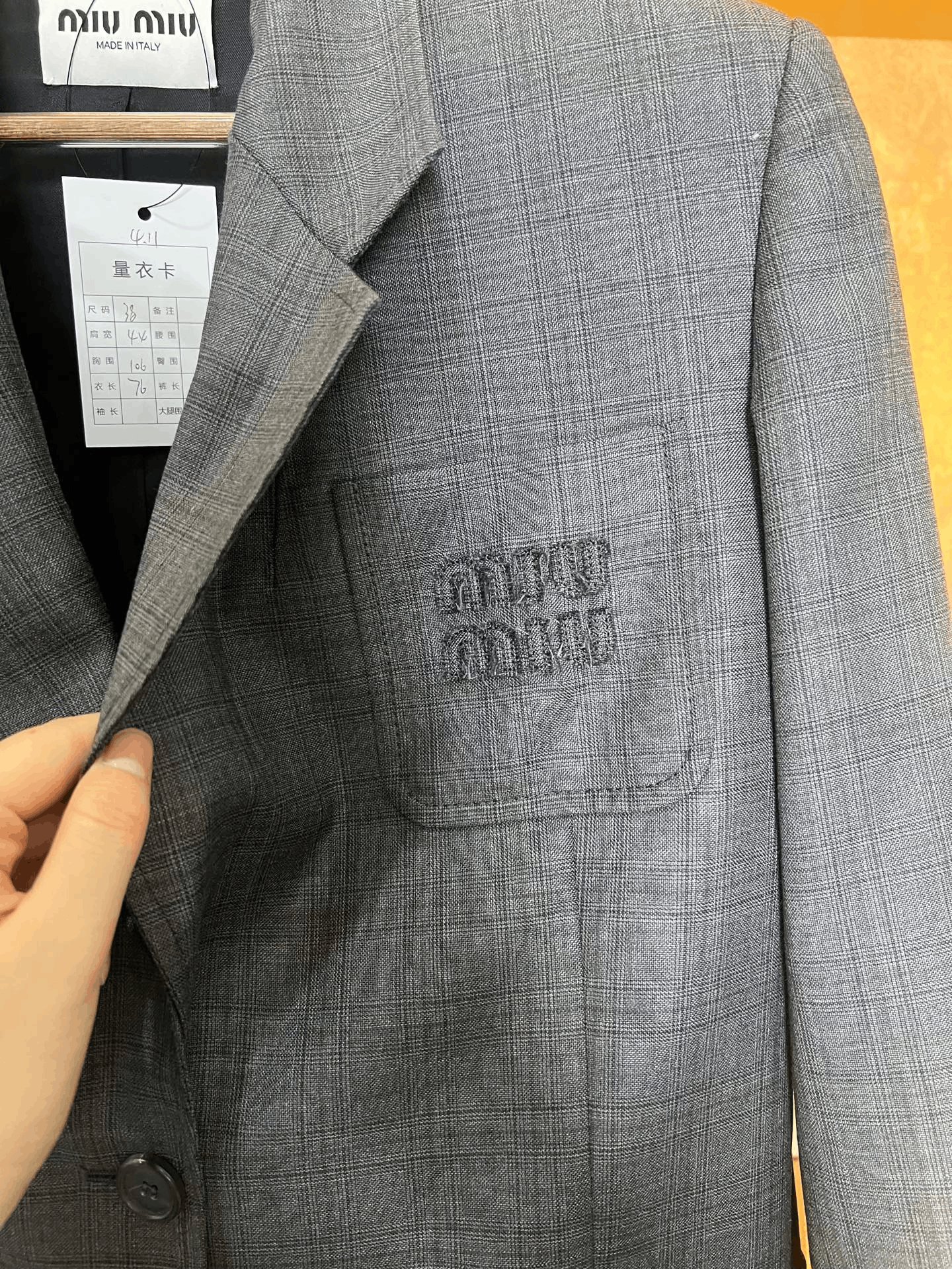 Miu Miu Miumiu Cuff Paneled Blazer Size S / US 4 / IT 40 - 3 Thumbnail