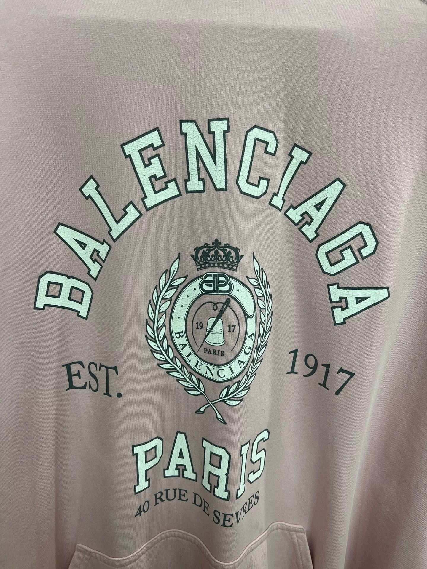 Balenciaga Balenciaga Pink Logo Hoodie Size M / US 6-8 / IT 42-44 - 3 Thumbnail