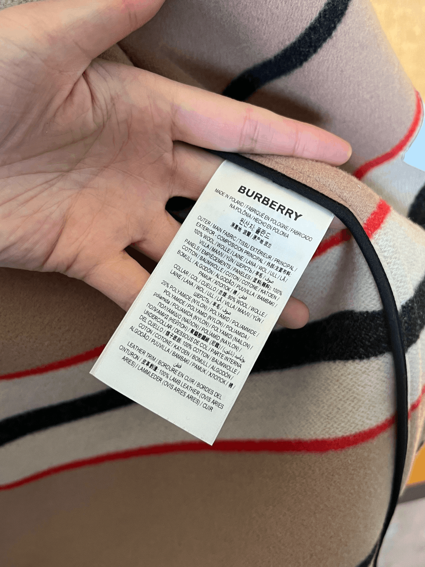 Burberry Burberry Striped Wool Coat Size S / US 4 / IT 40 - 5 Thumbnail