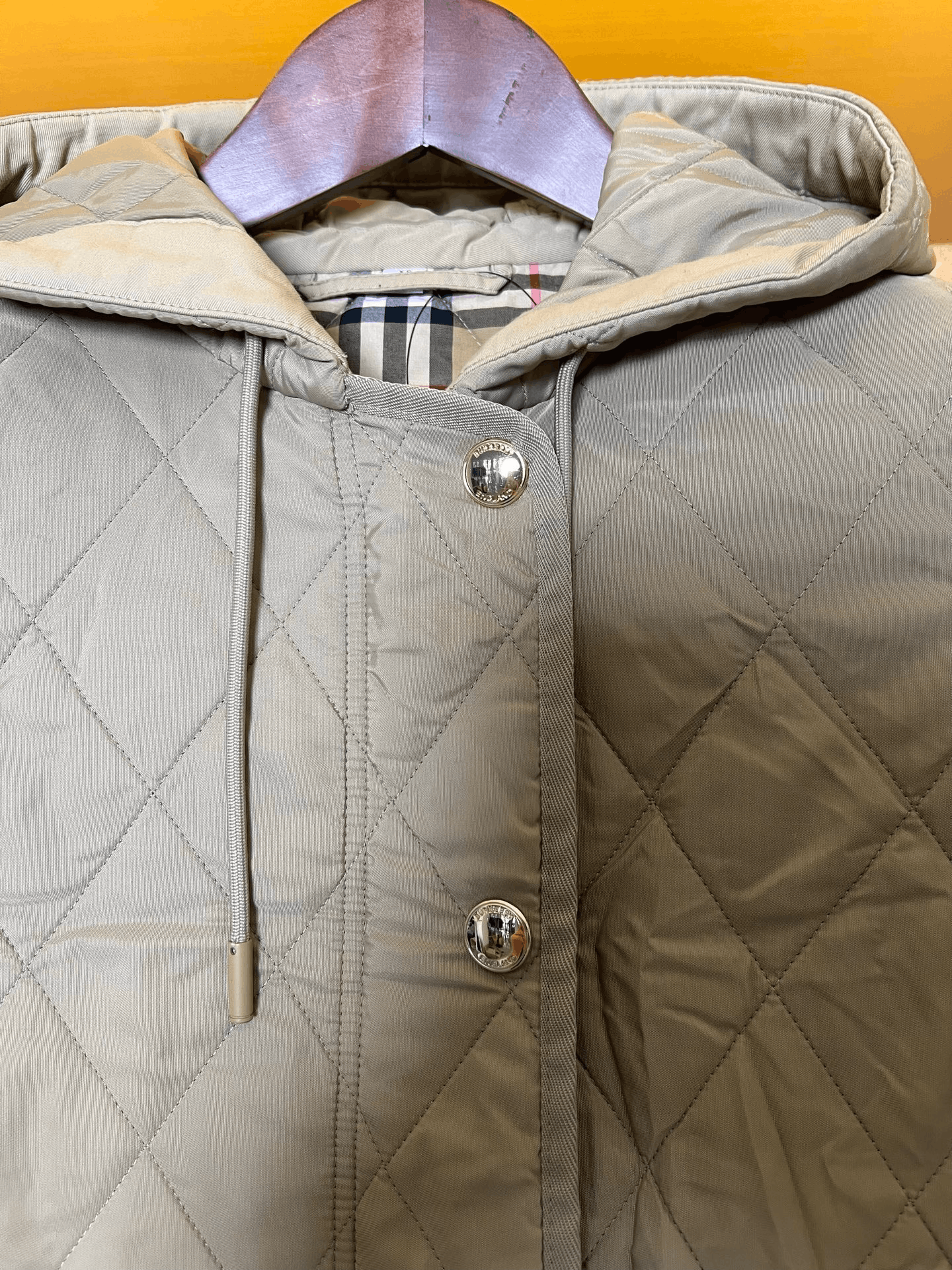 Burberry Burberry Checked Hooded Cotton Jacket Size XS / US 0-2 / IT 36-38 - 3 Thumbnail