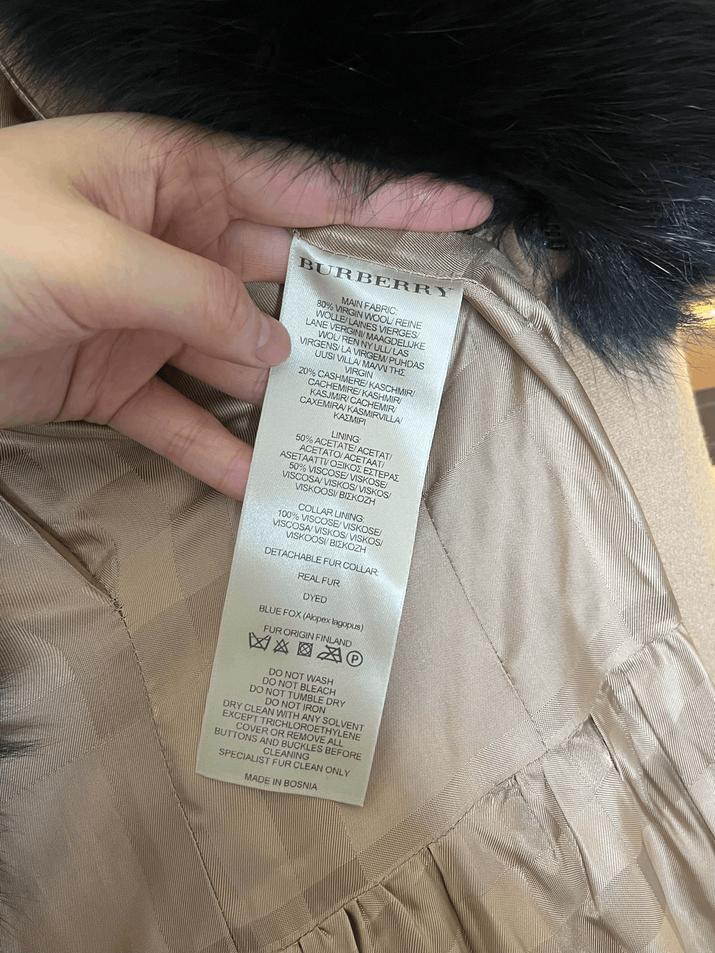 Burberry Burberry Fur Collar Coat Size XS / US 0-2 / IT 36-38 - 5 Thumbnail