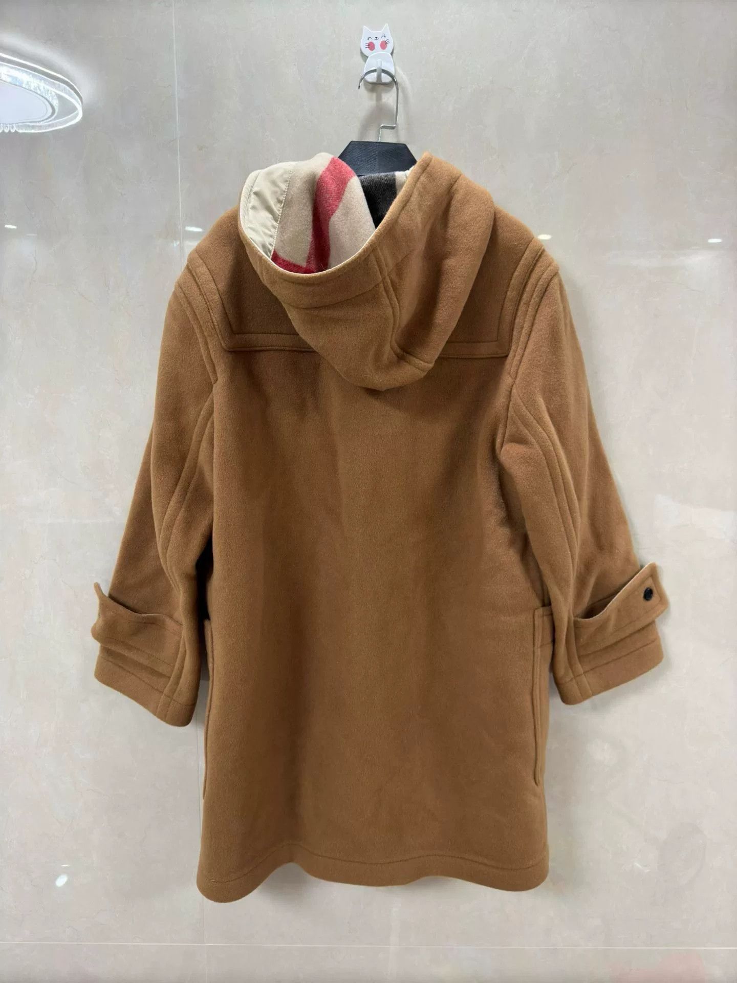 Burberry Burberry Brown Wool Hooded Coat Size XS / US 0-2 / IT 36-38 - 6 Thumbnail