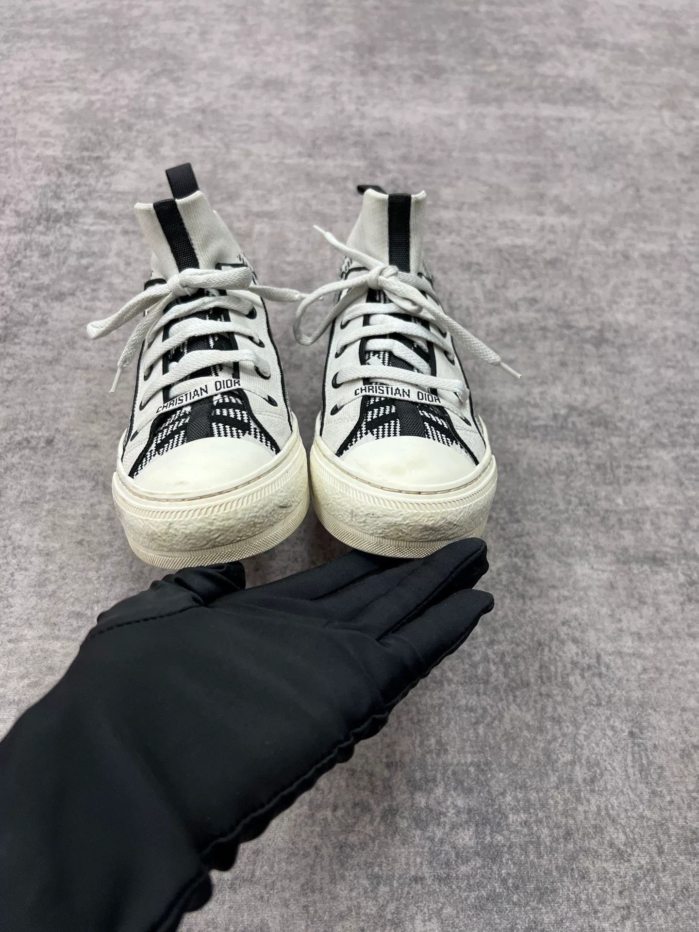Dior Dior Plaid Sneakers Size US 4 / IT 34 - 4 Thumbnail