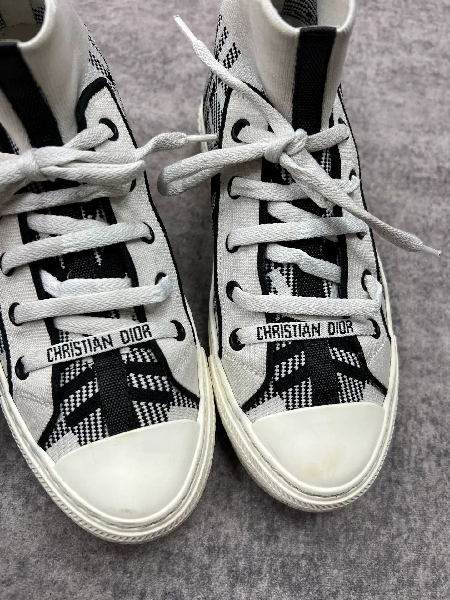 Dior Dior Plaid Sneakers Size US 4 / IT 34 - 3 Thumbnail