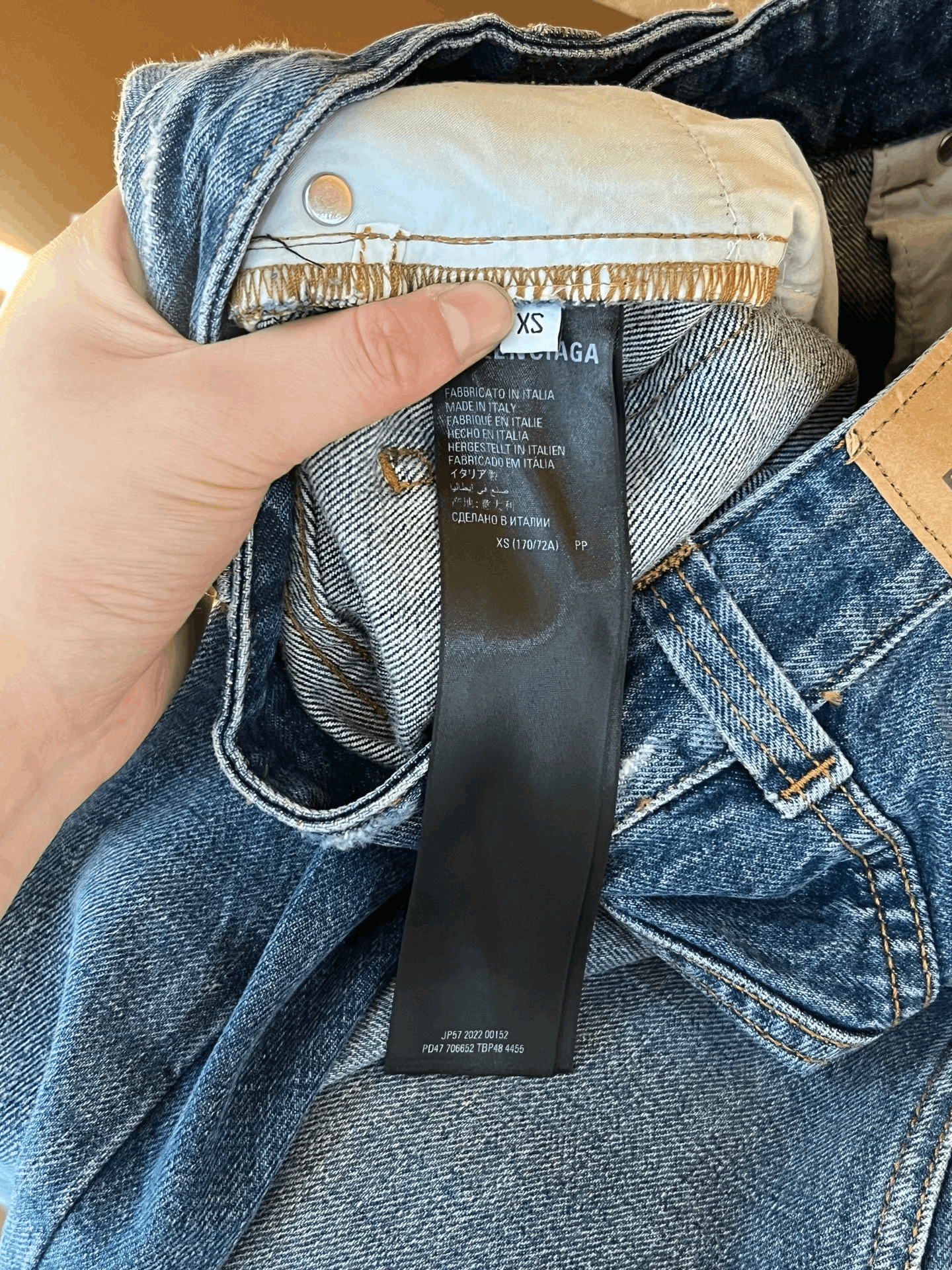 Balenciaga Balenciaga Distressed Denim Jeans Size 22" - 4 Thumbnail