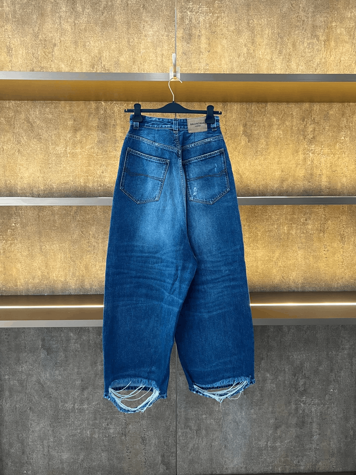 Balenciaga Balenciaga Distressed Denim Jeans Size 22" - 2 Thumbnail
