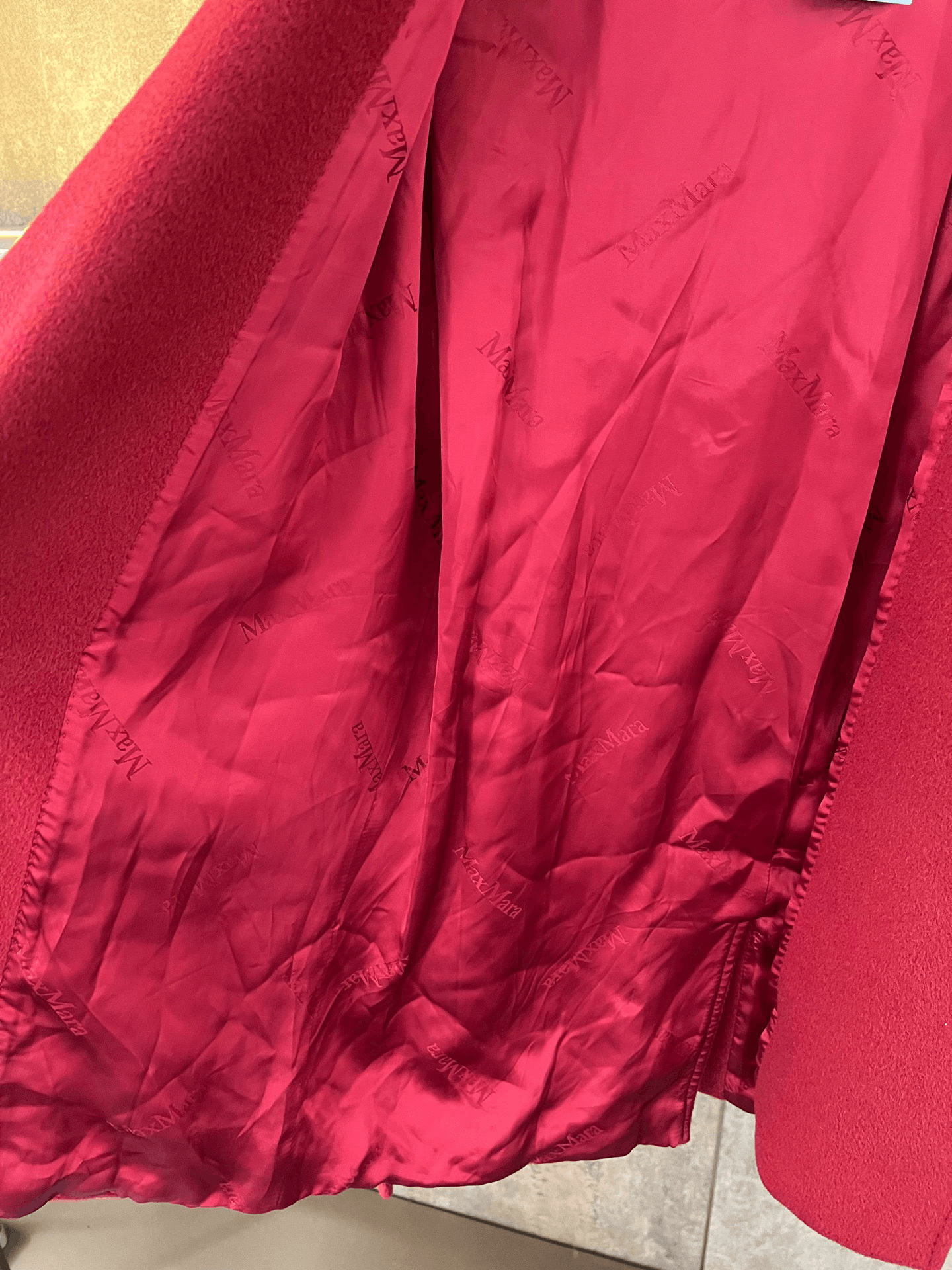 Max Mara Maxmara Rialto Red Coat Size S / US 4 / IT 40 - 3 Thumbnail