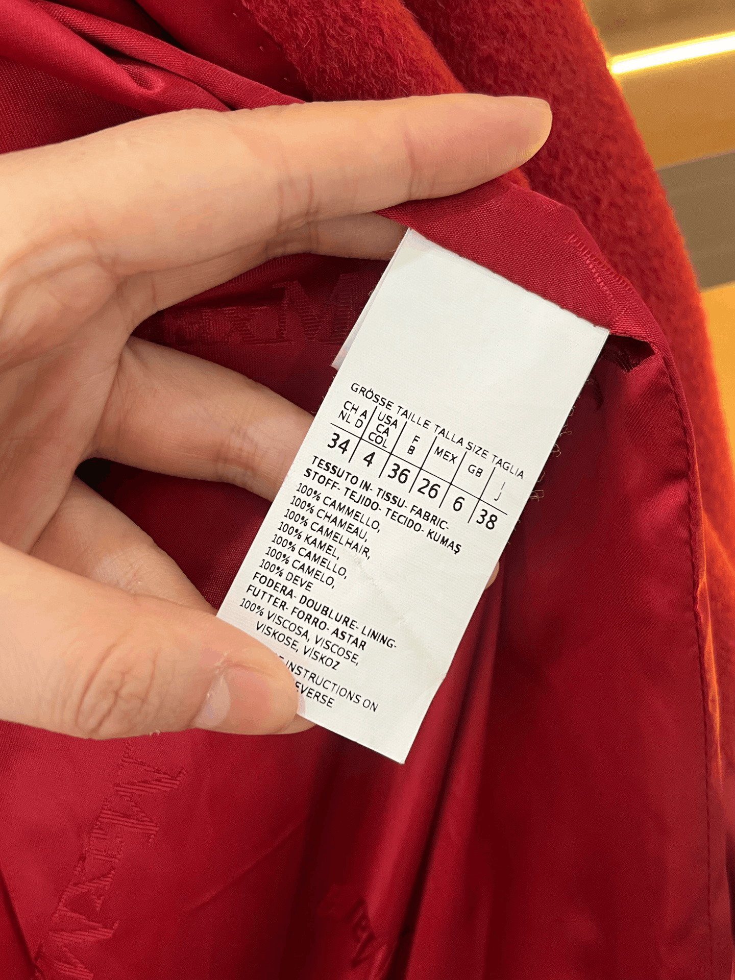 Max Mara Maxmara Rialto Red Coat Size S / US 4 / IT 40 - 4 Thumbnail