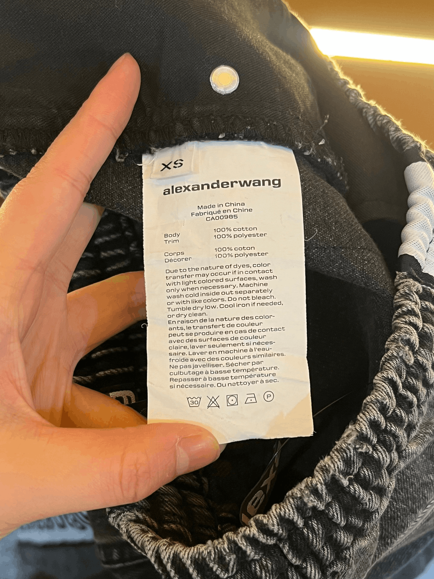 Alexander Wang Alexander Wang Denim Casual Pants Size 22" - 4 Thumbnail