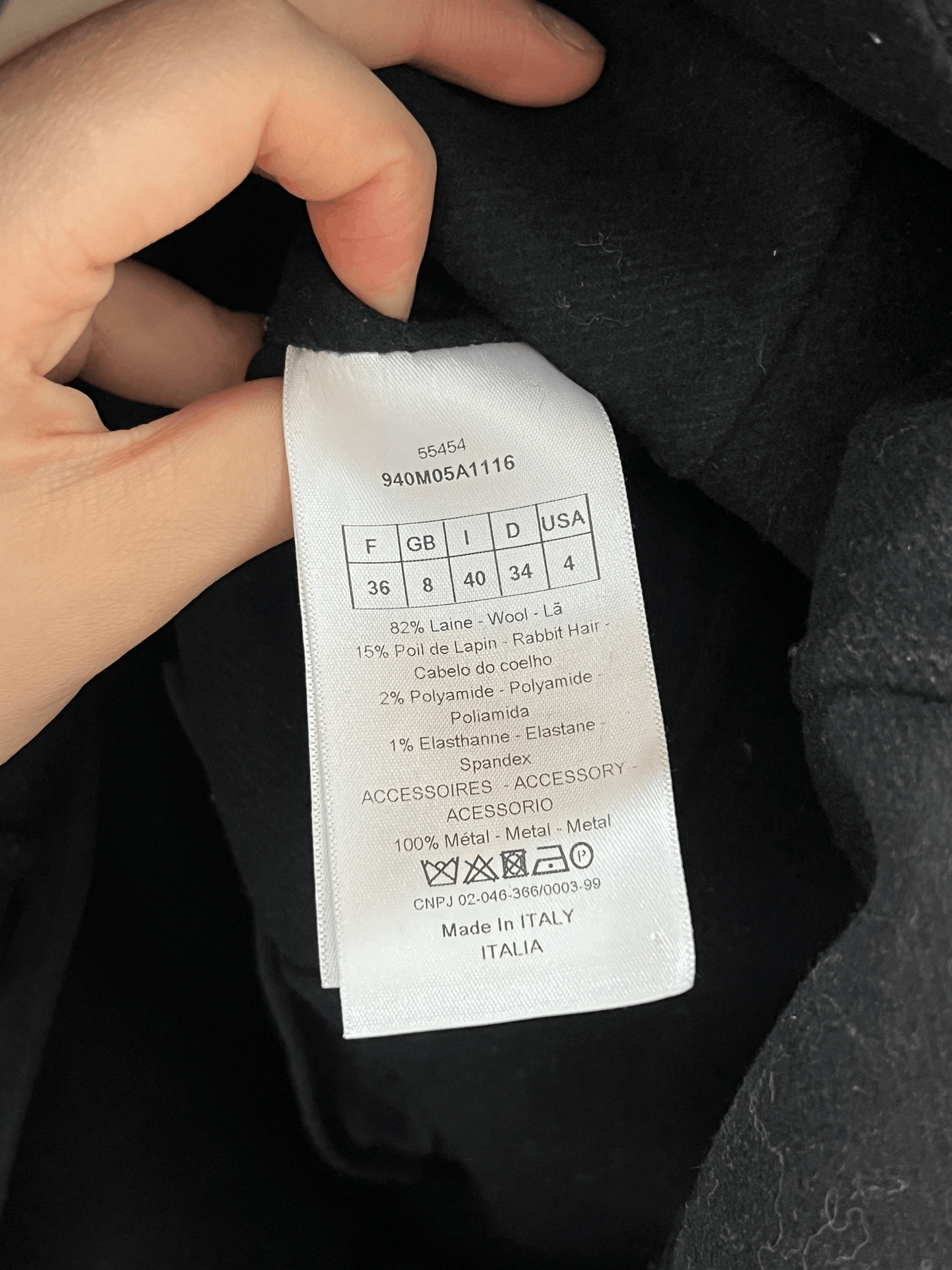 Dior Dior Wool Rabbit Hair Blend Coat Size XS / US 0-2 / IT 36-38 - 3 Thumbnail