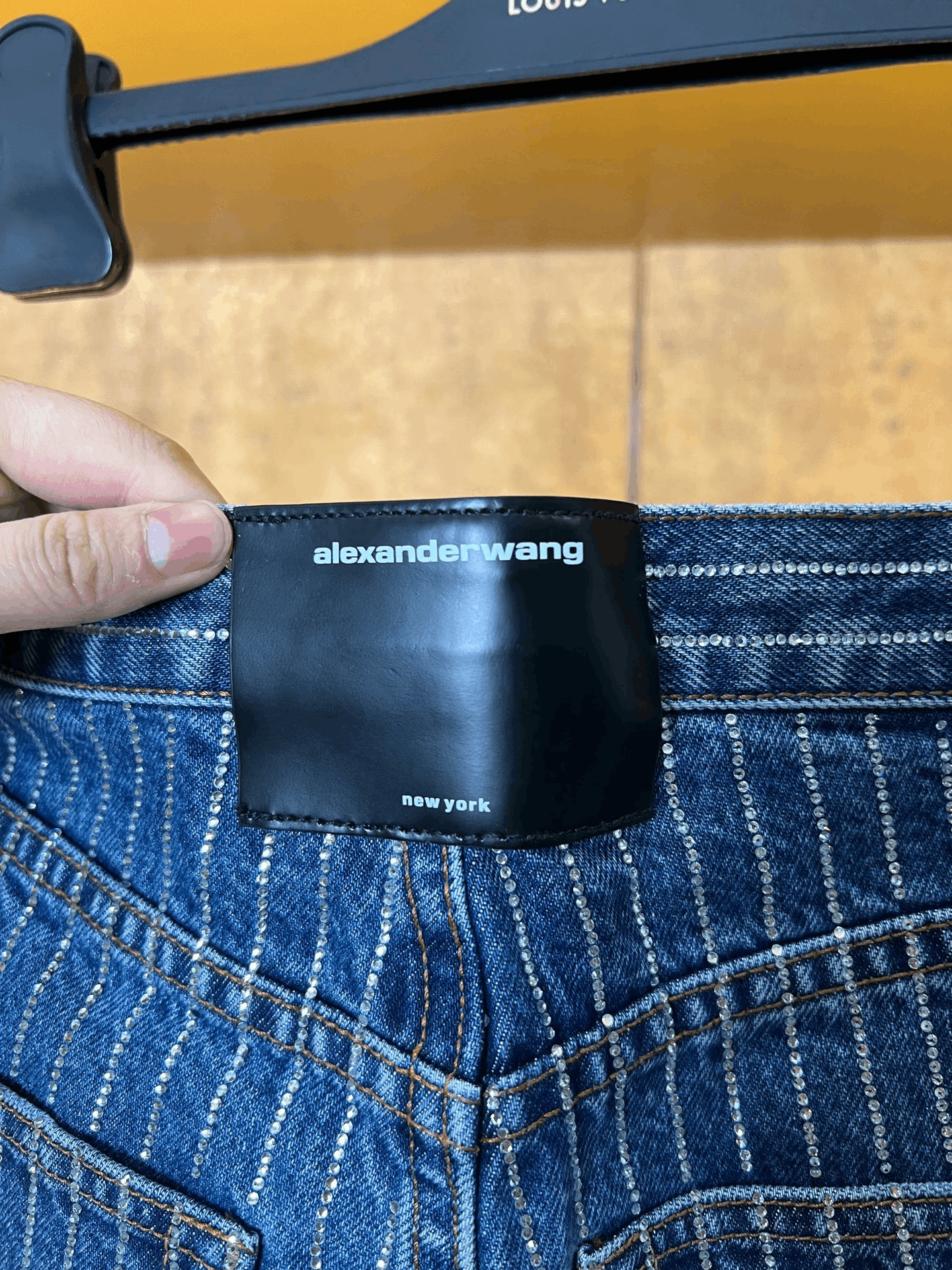 Alexander Wang Alexander Wang Diamond-Embellished Jeans Size 24" / US 00 / IT 34 - 4 Thumbnail