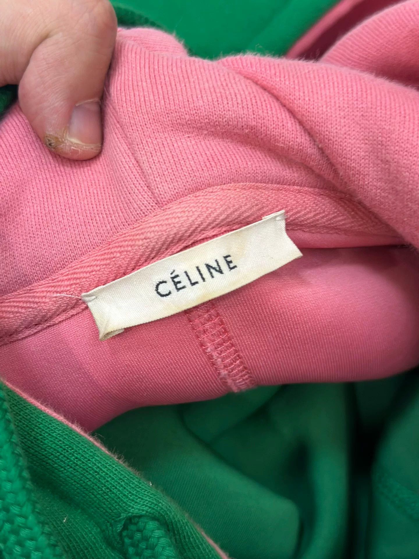Celine Old Celine Colorblock Loose Mid-Length Coat Size XS / US 0-2 / IT 36-38 - 2 Thumbnail