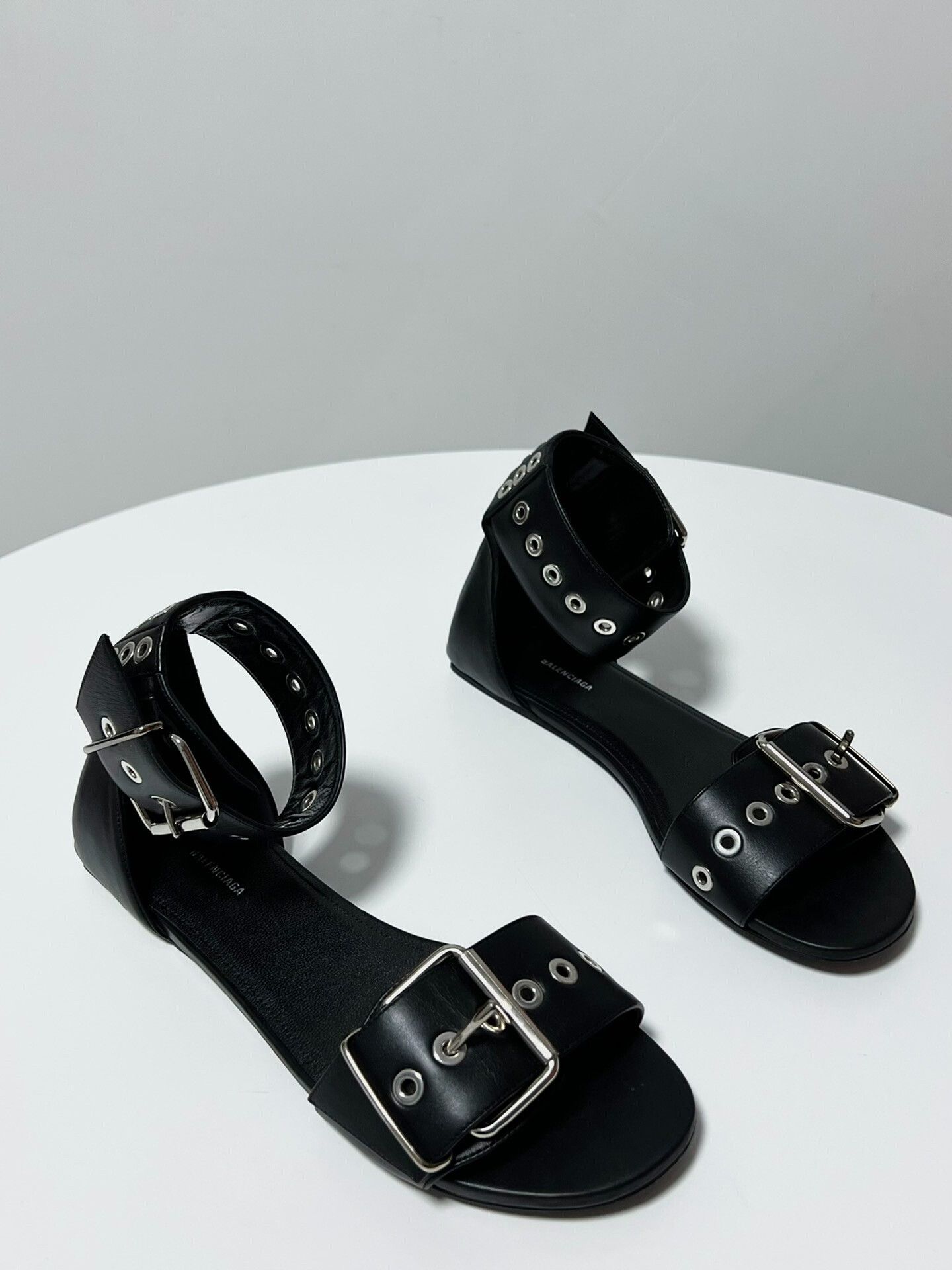 Balenciaga Balenciaga Cagole Studded Biker Flat Boots Size US 4 / IT 34 - 5 Thumbnail