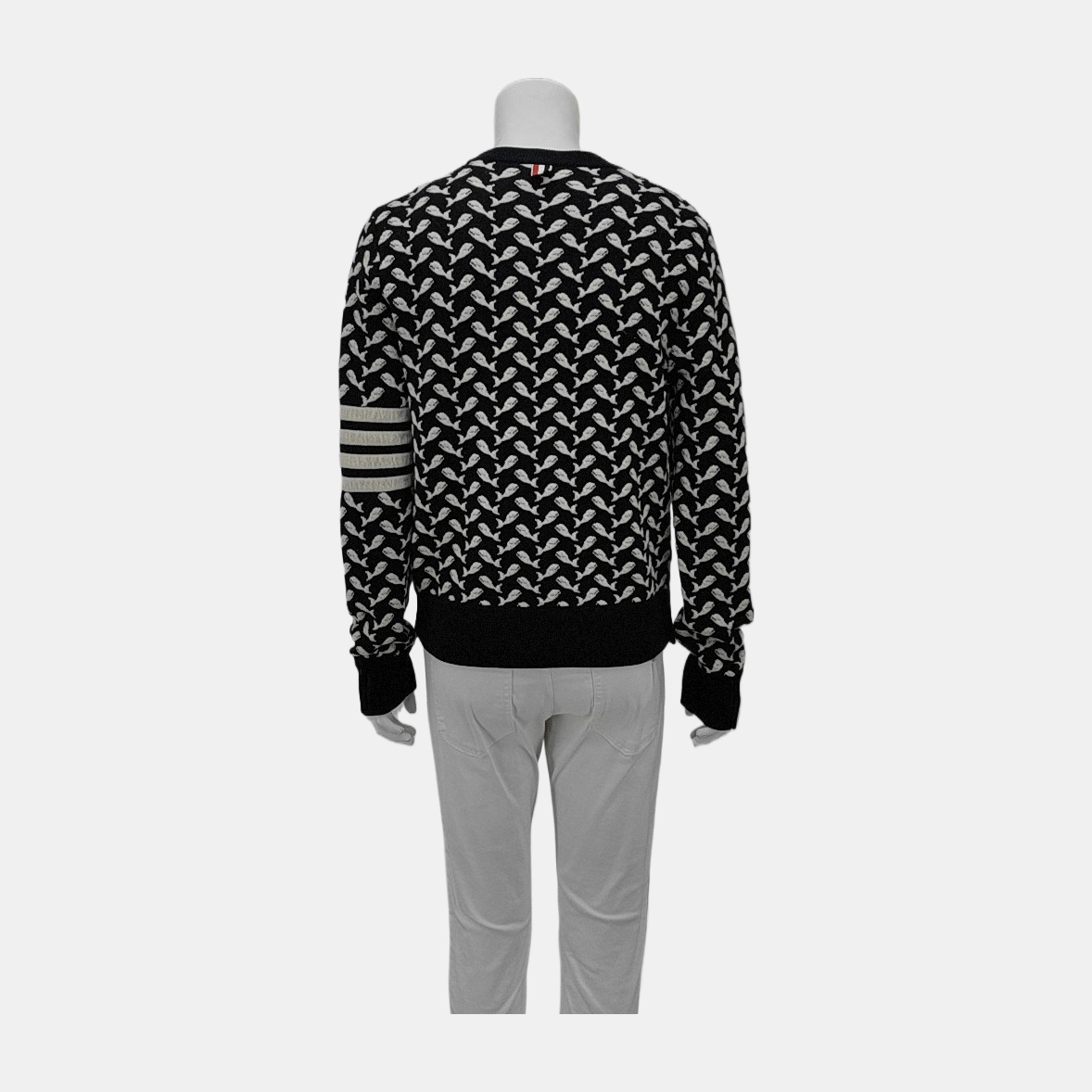 Thom Browne THOM BROWNE Whale Pattern Sweater Size L Size US L / EU 52-54 / 3 - 2 Thumbnail