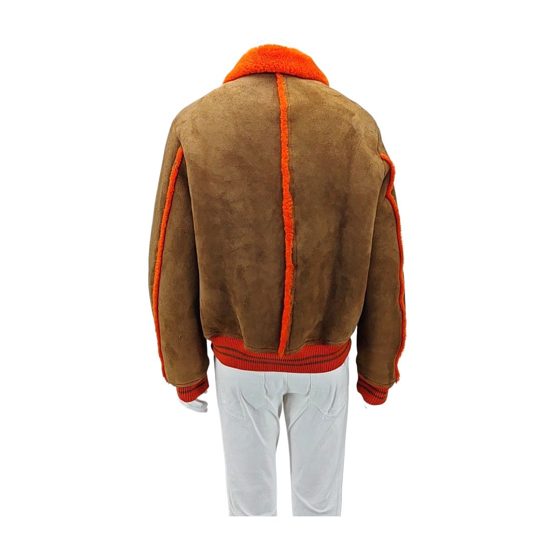 Louis Vuitton Louis Vuitton Brown Shearling Leather Jacket Size L Size US L / EU 52-54 / 3 - 2 Thumbnail