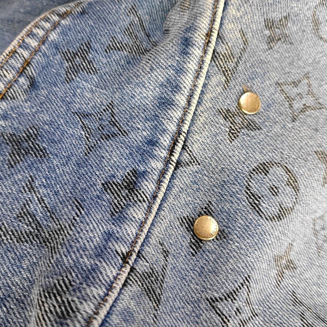 Louis Vuitton Louis Vuitton Monogram Denim Jacket Size M Size US M / EU 48-50 / 2 - 7 Thumbnail