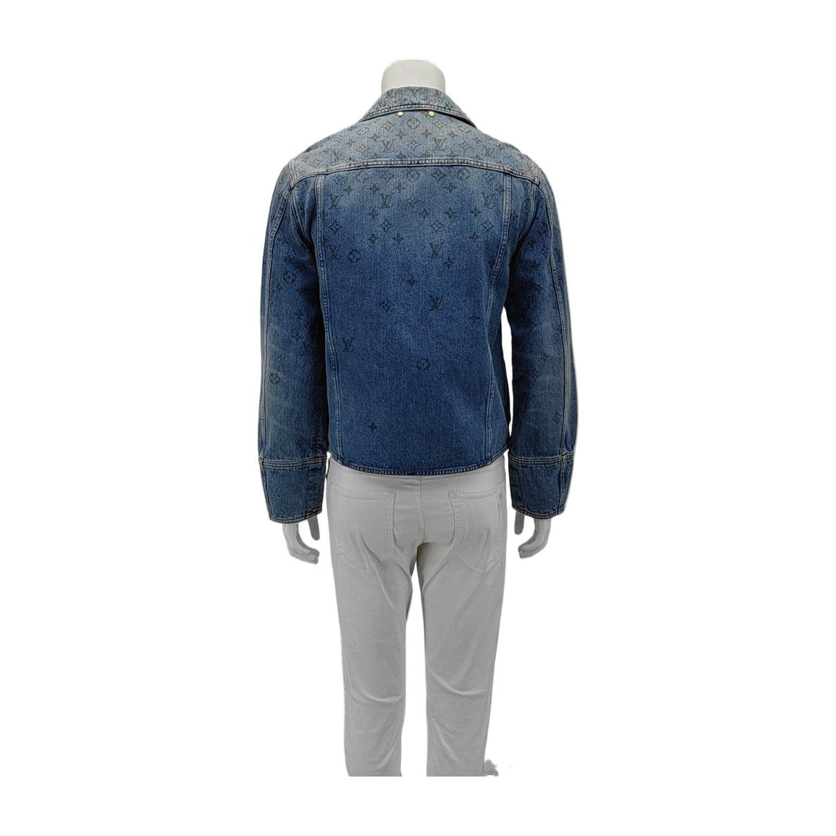 Louis Vuitton Louis Vuitton Monogram Denim Jacket Size M Size US M / EU 48-50 / 2 - 2 Thumbnail
