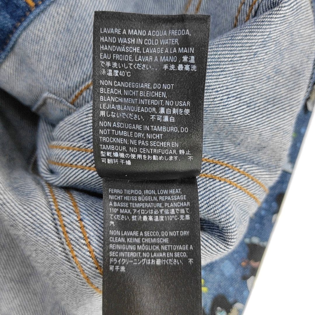 Balenciaga Balenciaga Cartoon Print Denim Jacket Size 34 Size XS / US 0-2 / IT 36-38 - 4 Thumbnail
