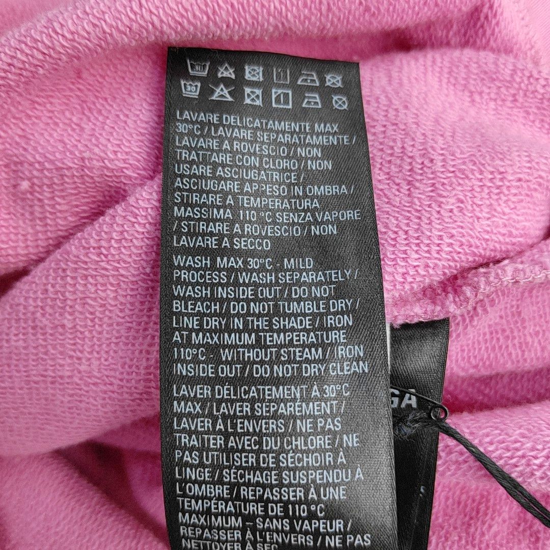 Balenciaga BALENCIAGA Pink Logo Cotton Sweatshirt Size M / US 6-8 / IT 42-44 - 4 Thumbnail