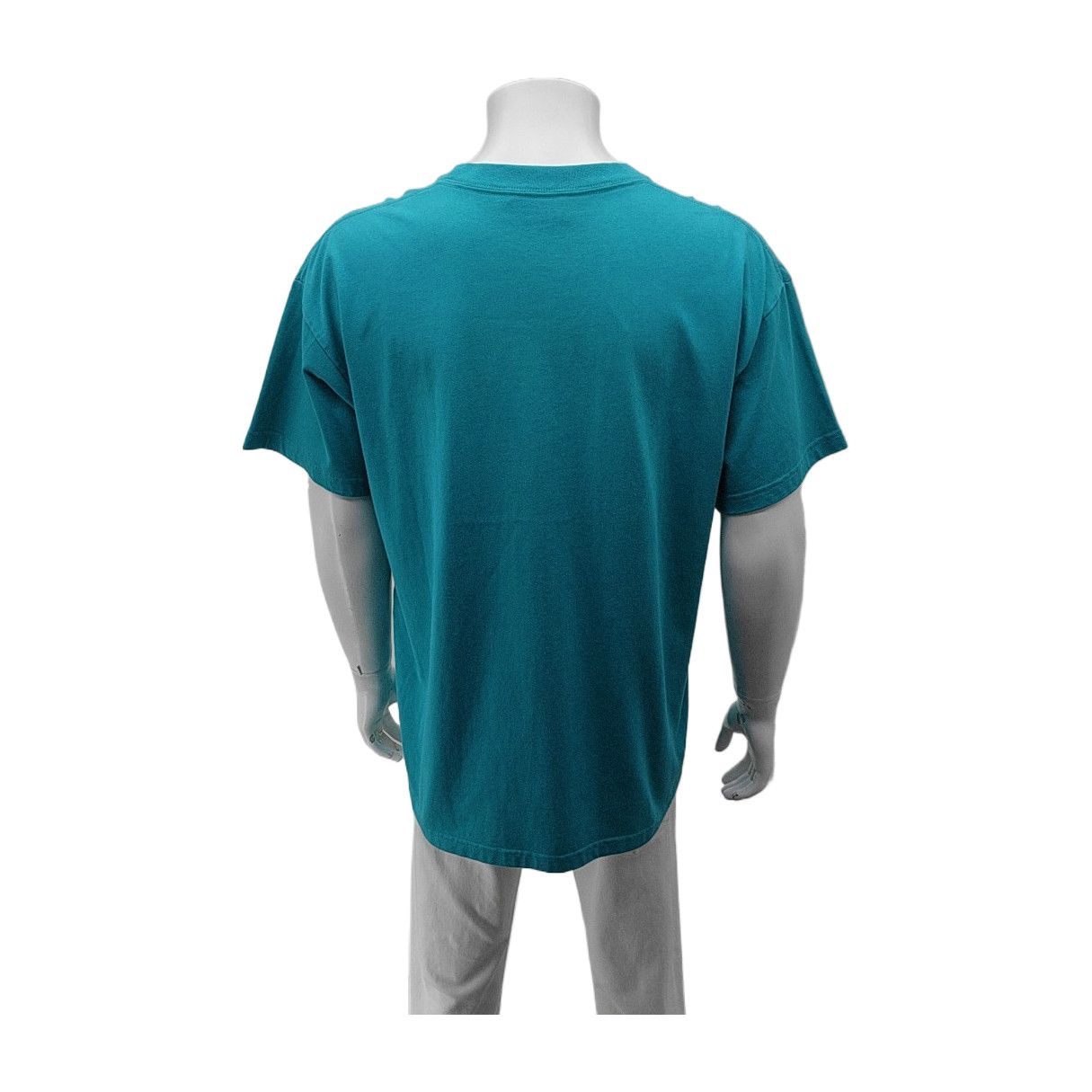 Balenciaga Balenciaga Logo Teal T-Shirt Size L Size US L / EU 52-54 / 3 - 2 Thumbnail