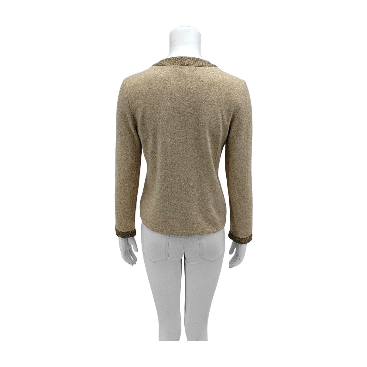 Balenciaga Balenciaga Beige Wool Blend Cardigan Size 38 Size S / US 4 / IT 40 - 2 Thumbnail
