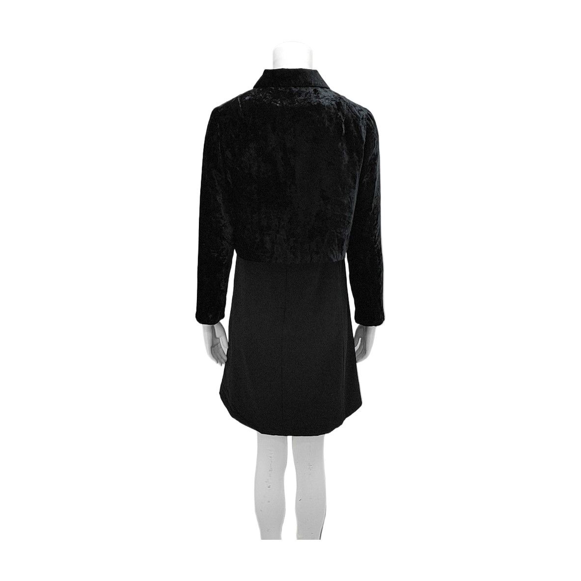 Balenciaga Balenciaga Black Velvet Jacket Dress Set 38 Size S / US 4 / IT 40 - 2 Thumbnail