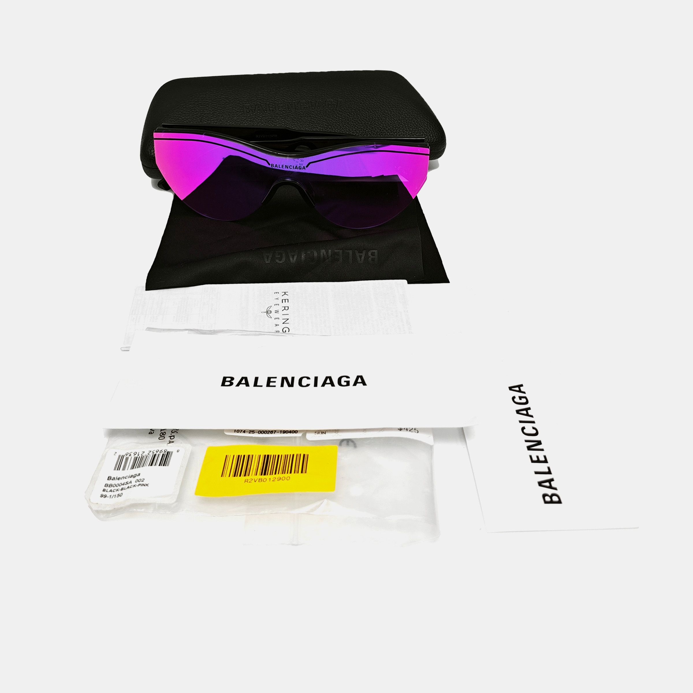 Balenciaga Balenciaga BB0004SA Shield Sunglasses One Size Size ONE SIZE - 5 Thumbnail