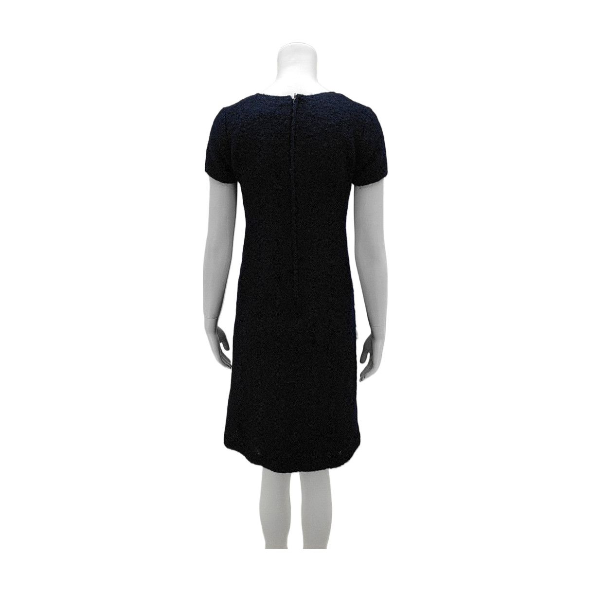 Balenciaga Balenciaga Navy Wool Blend Midi Dress Size 38 Size S / US 4 / IT 40 - 2 Thumbnail