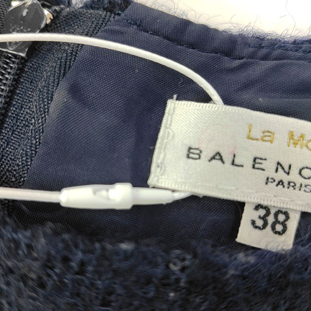 Balenciaga Balenciaga Navy Wool Blend Midi Dress Size 38 Size S / US 4 / IT 40 - 5 Thumbnail
