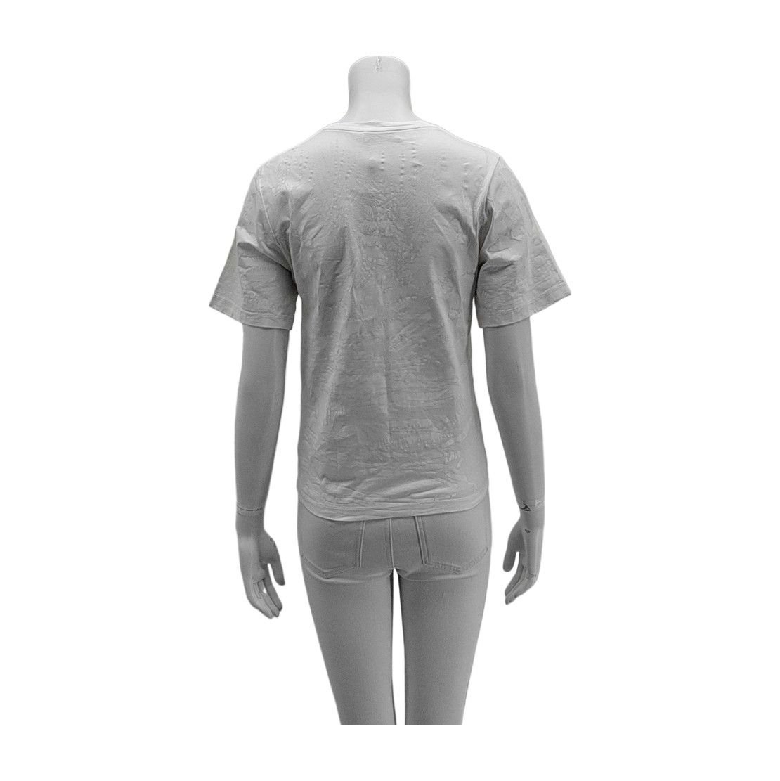 Balenciaga Balenciaga Textured Cotton T-Shirt White XS Size XS / US 0-2 / IT 36-38 - 2 Thumbnail